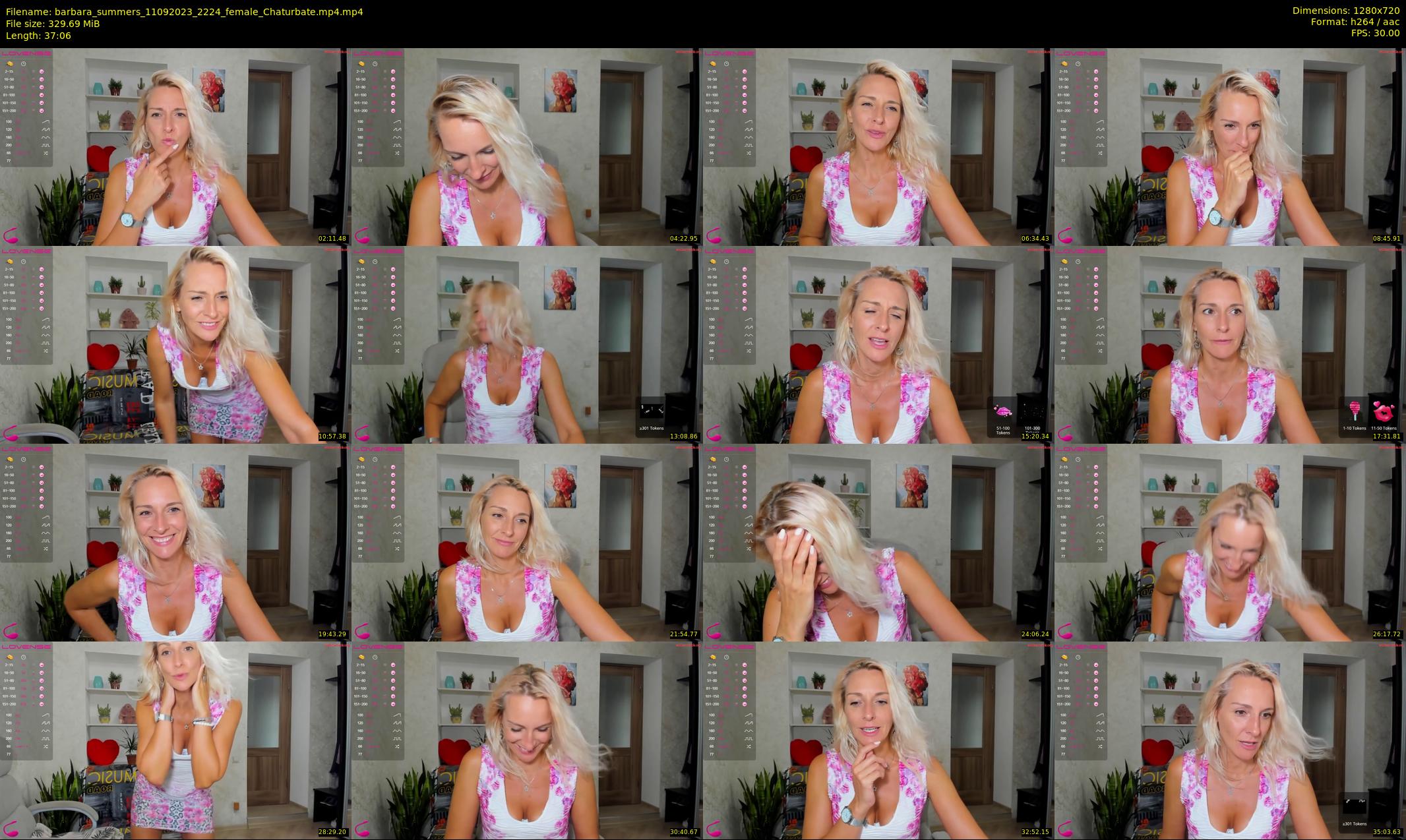 barbara_summers — 38 minute Chaturbate female cam show recording, 720p, Sep 11, 2023