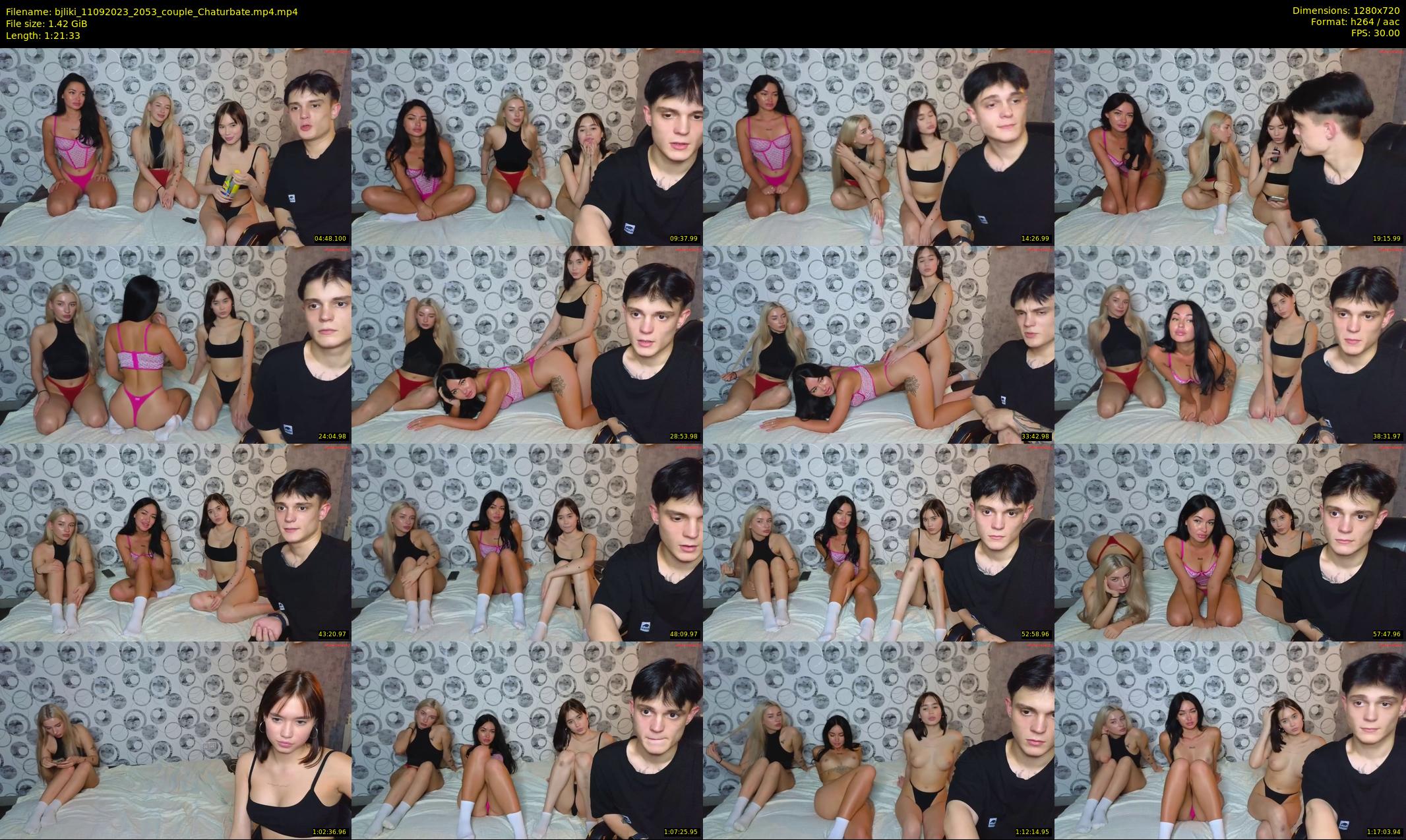 bjliki — 82 minute Chaturbate couple cam show recording, 720p, Sep 11, 2023