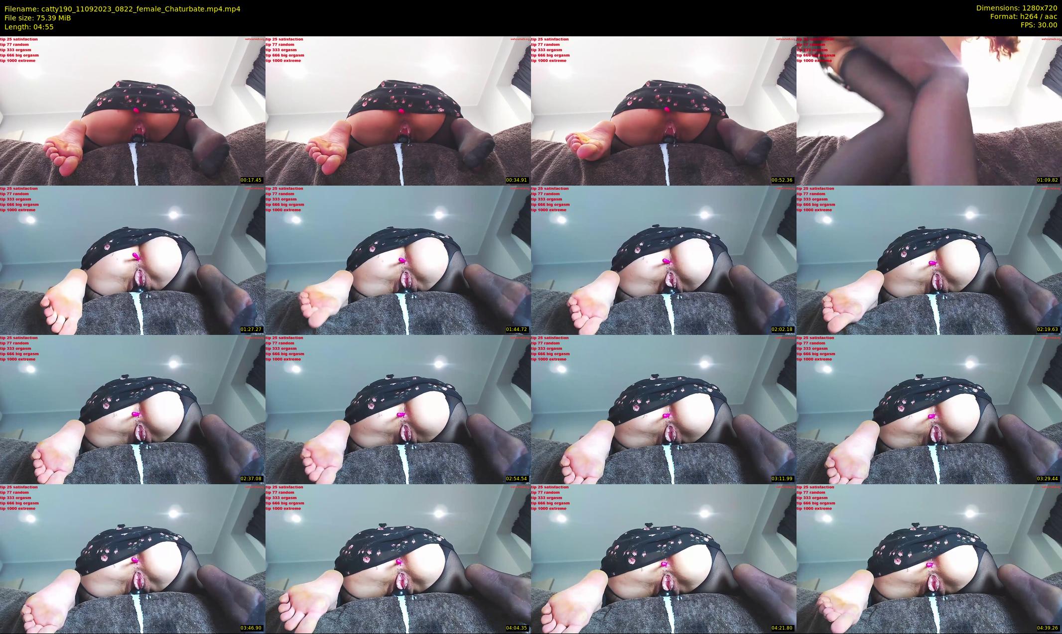 catty190 — 5 minute Chaturbate female cam show recording, 720p, Sep 11, 2023