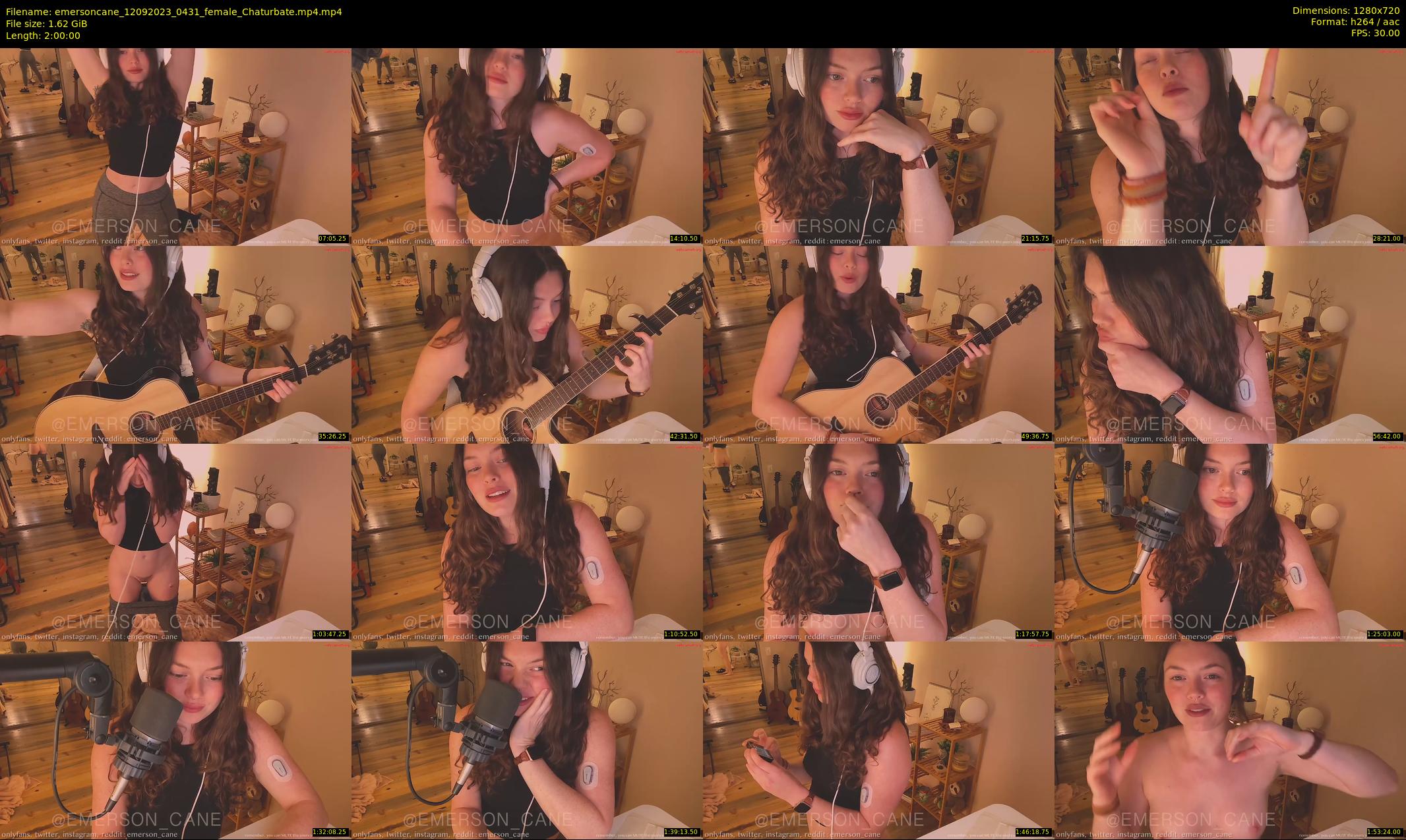 emersoncane — 120 minute Chaturbate female cam show recording, 720p, Sep 12, 2023