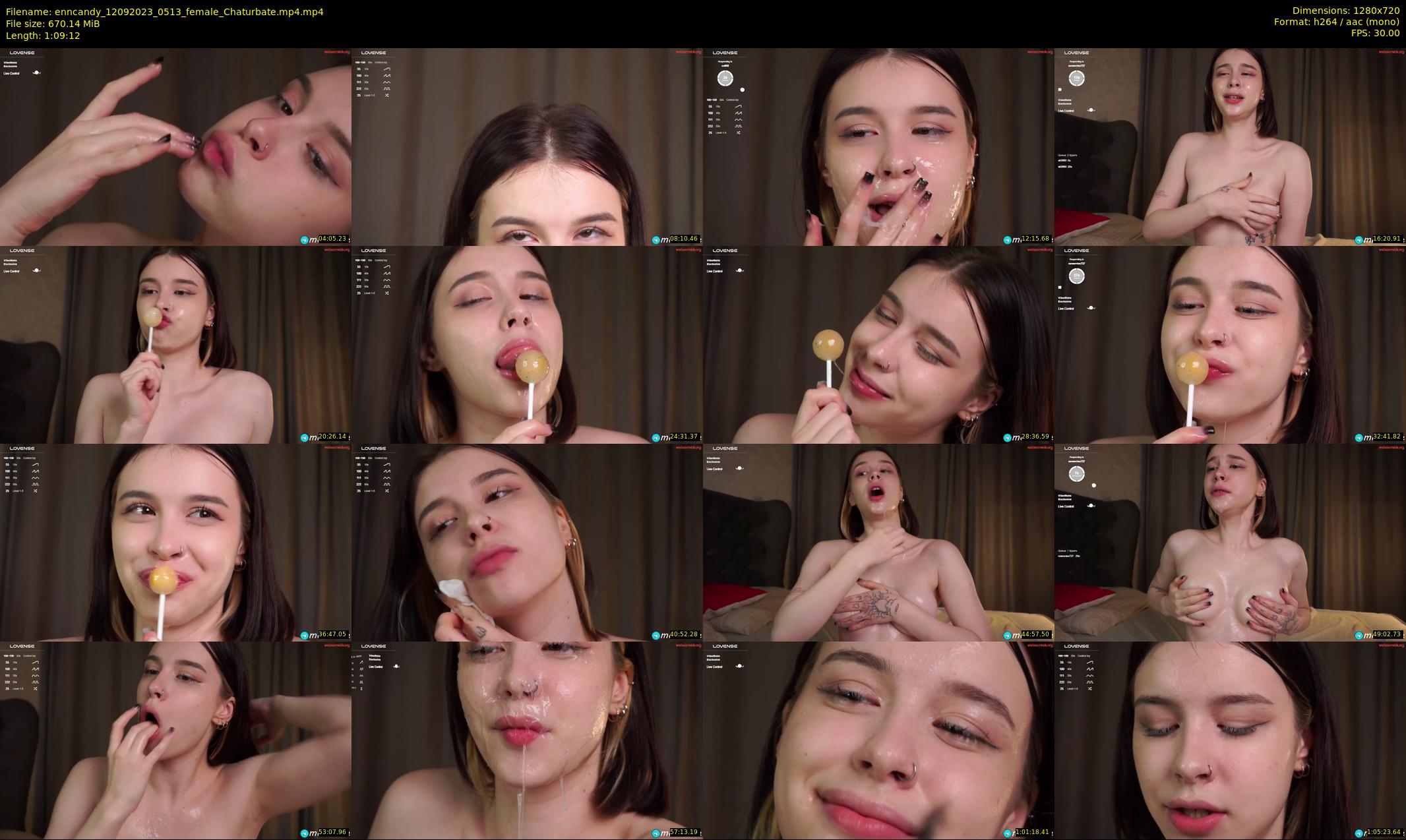 enncandy — 70 minute Chaturbate female cam show recording, 720p, Sep 12, 2023