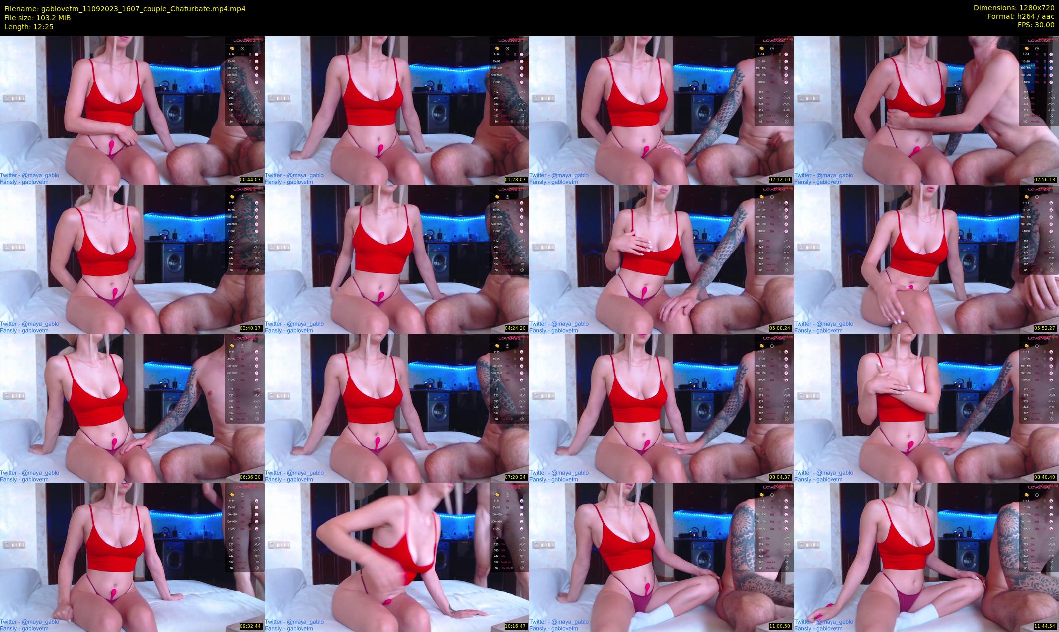 gablovetm — 13 minute Chaturbate couple cam show recording, 720p, Sep 11, 2023