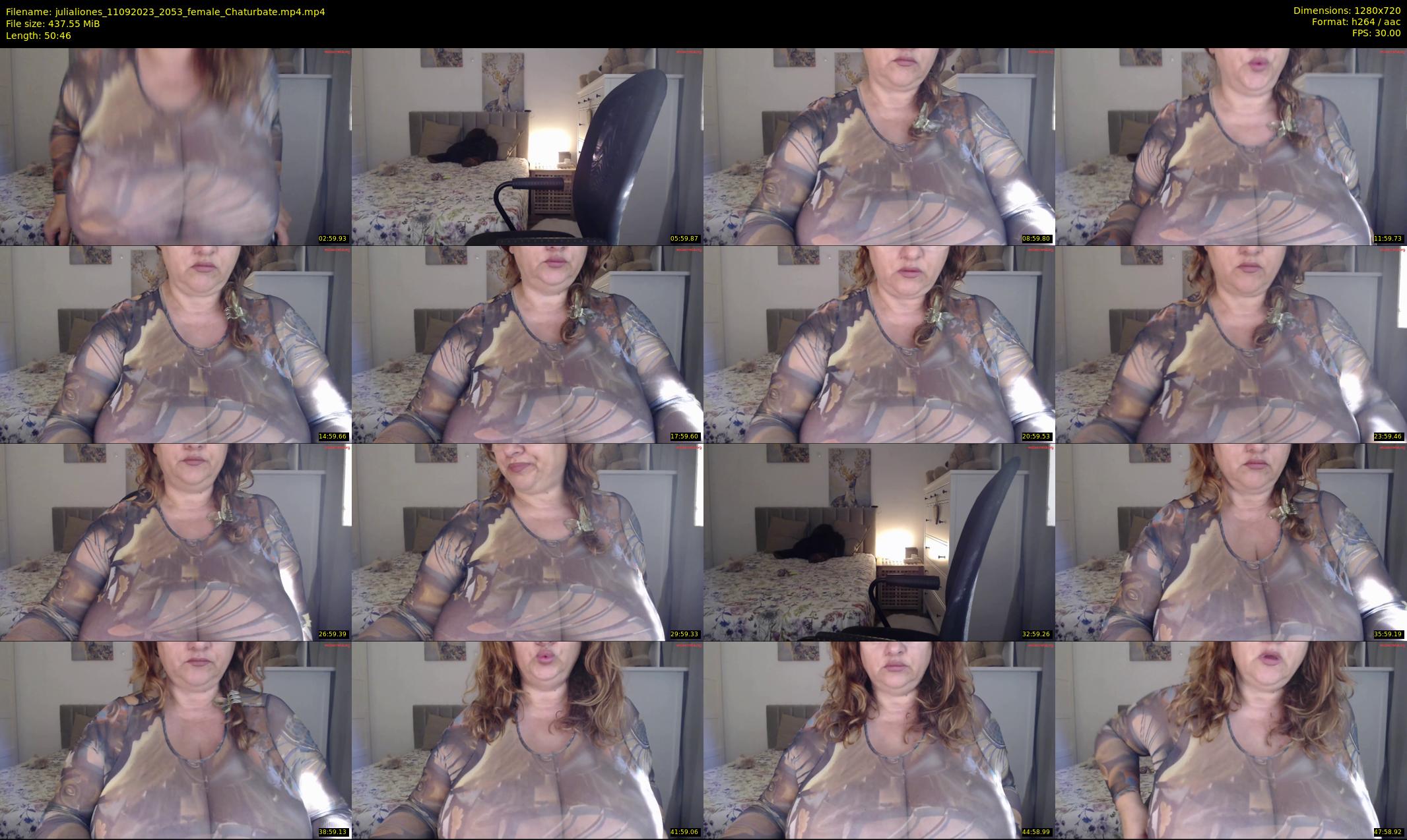 julialiones — 51 minute Chaturbate female cam show recording, 720p, Sep 11, 2023