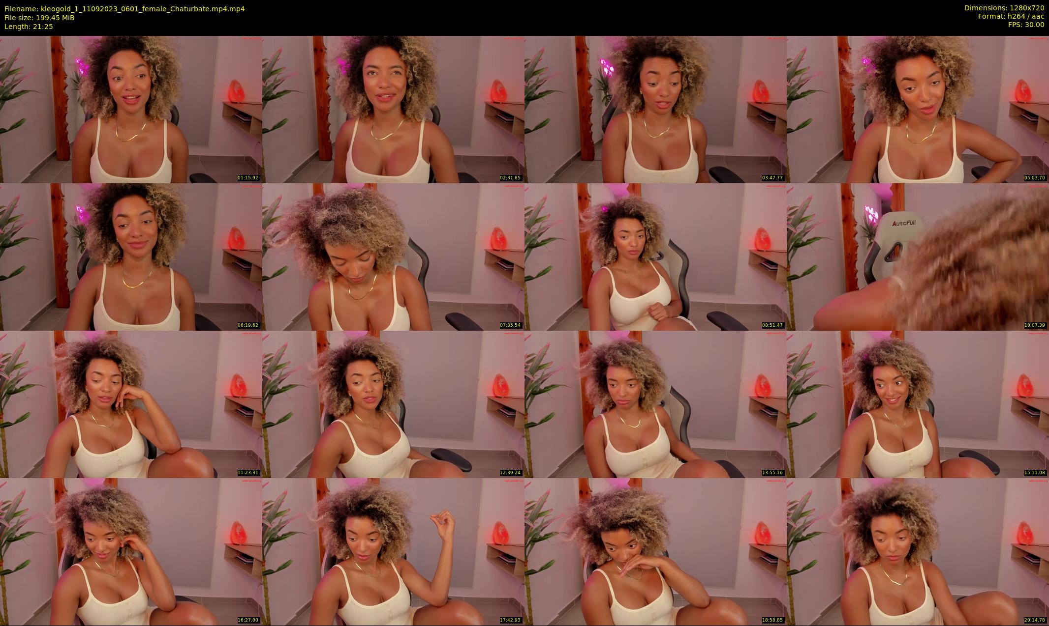 kleogold_1 — 22 minute Chaturbate female cam show recording, 720p, Sep 11, 2023