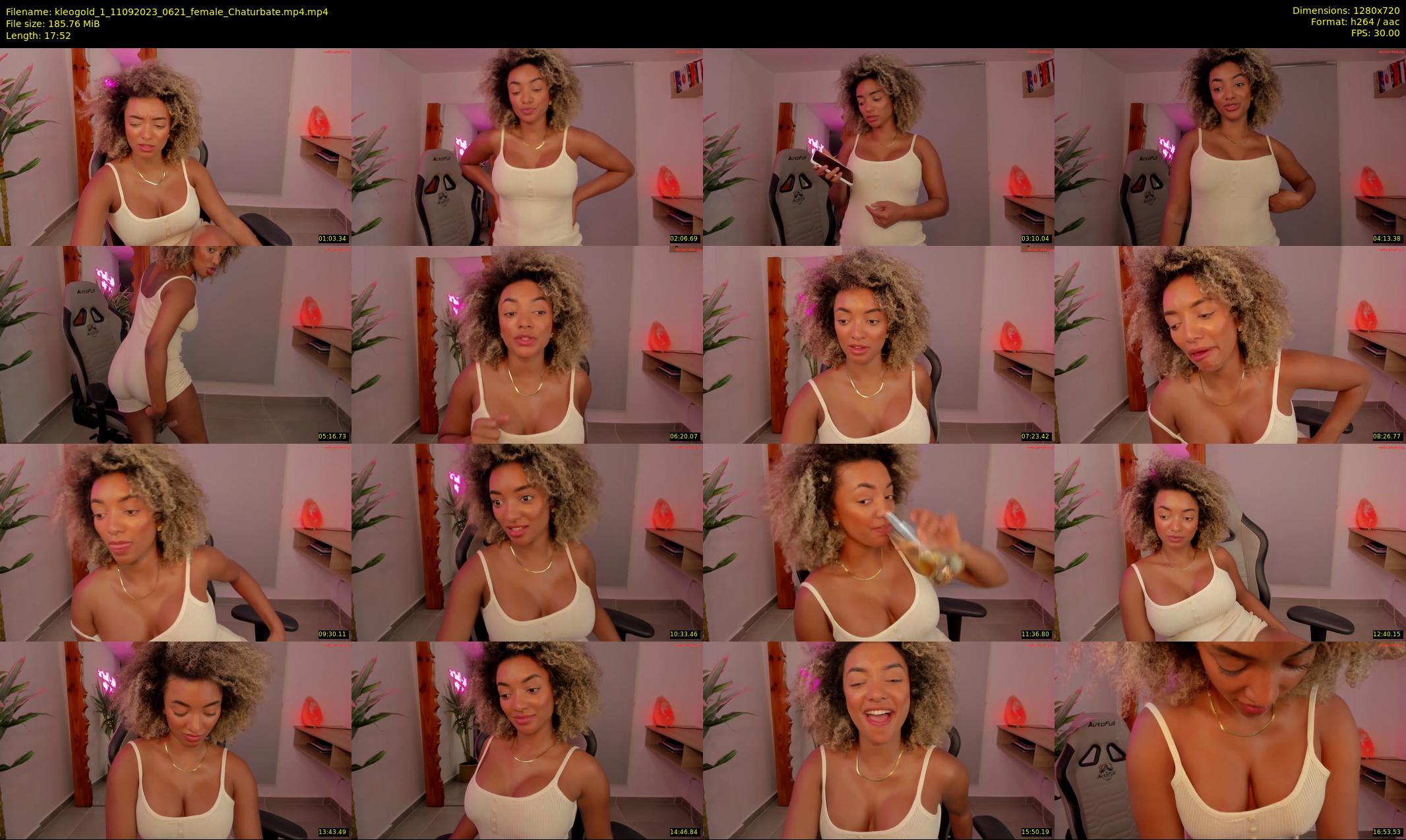 kleogold_1 — 18 minute Chaturbate female cam show recording, 720p, Sep 11, 2023