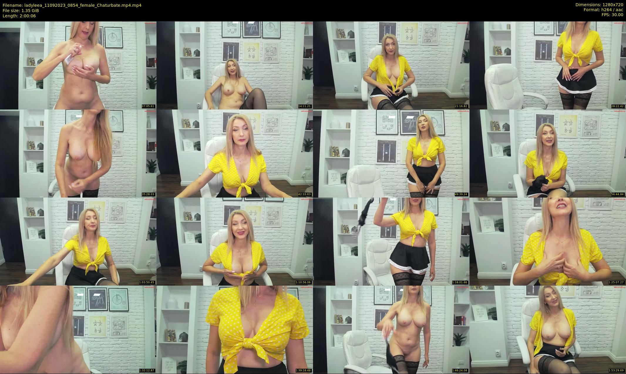 ladyleea — 121 minute Chaturbate female cam show recording, 720p, Sep 11, 2023