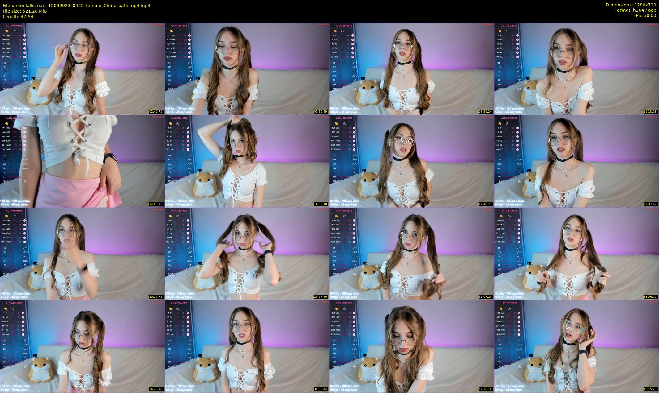 lallistuart — 48 minute Chaturbate female cam show recording, 720p, Sep 12, 2023