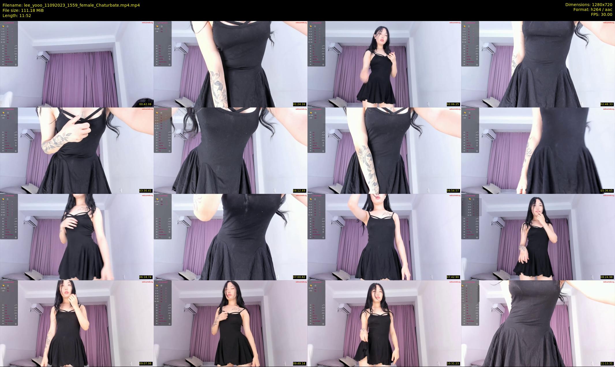 lee_yooo — 12 minute Chaturbate female cam show recording, 720p, Sep 11, 2023