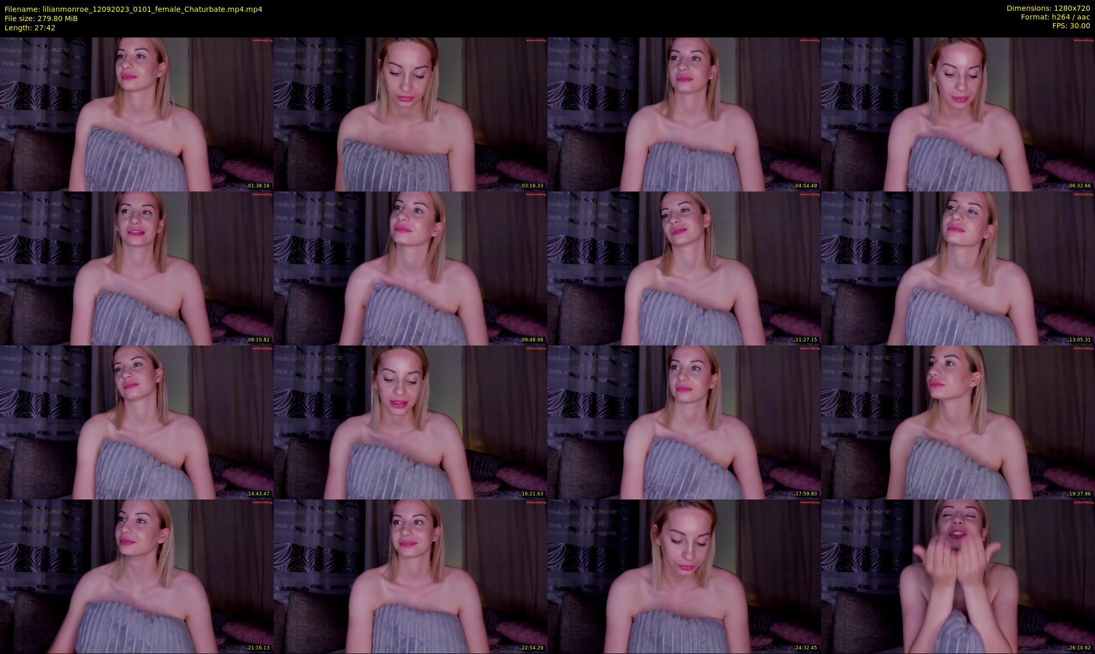 lilianmonroe — 28 minute Chaturbate female cam show recording, 720p, Sep 12, 2023