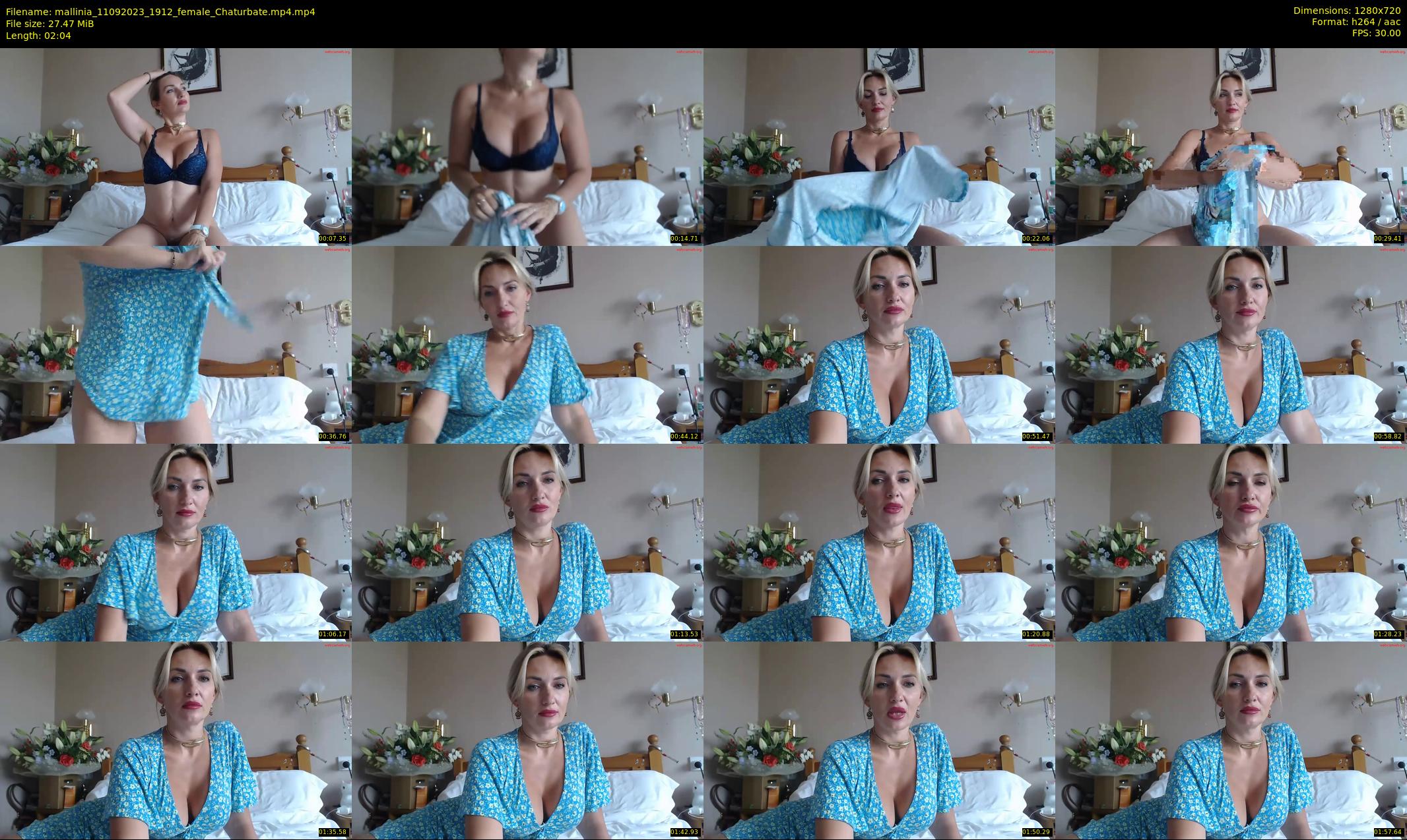 mallinia — 3 minute Chaturbate female cam show recording, 720p, Sep 11, 2023