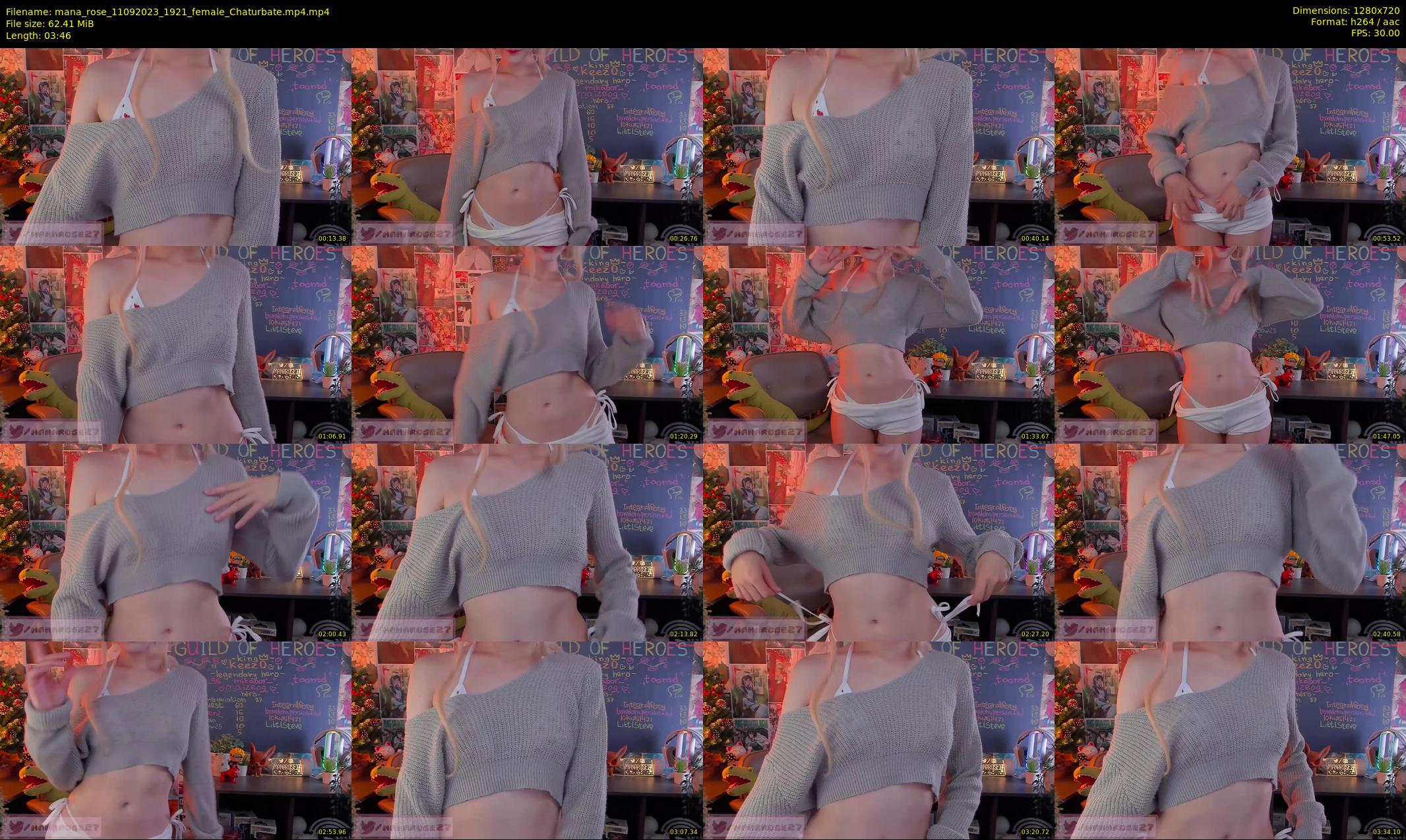 mana_rose — 4 minute Chaturbate female cam show recording, 720p, Sep 11, 2023