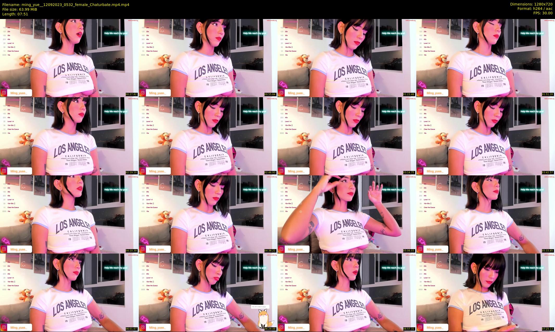 ming_yue_ — 8 minute Chaturbate female cam show recording, 720p, Sep 12, 2023