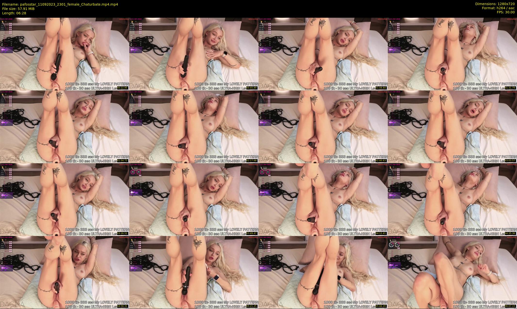 pafosstar — 7 minute Chaturbate female cam show recording, 720p, Sep 11, 2023