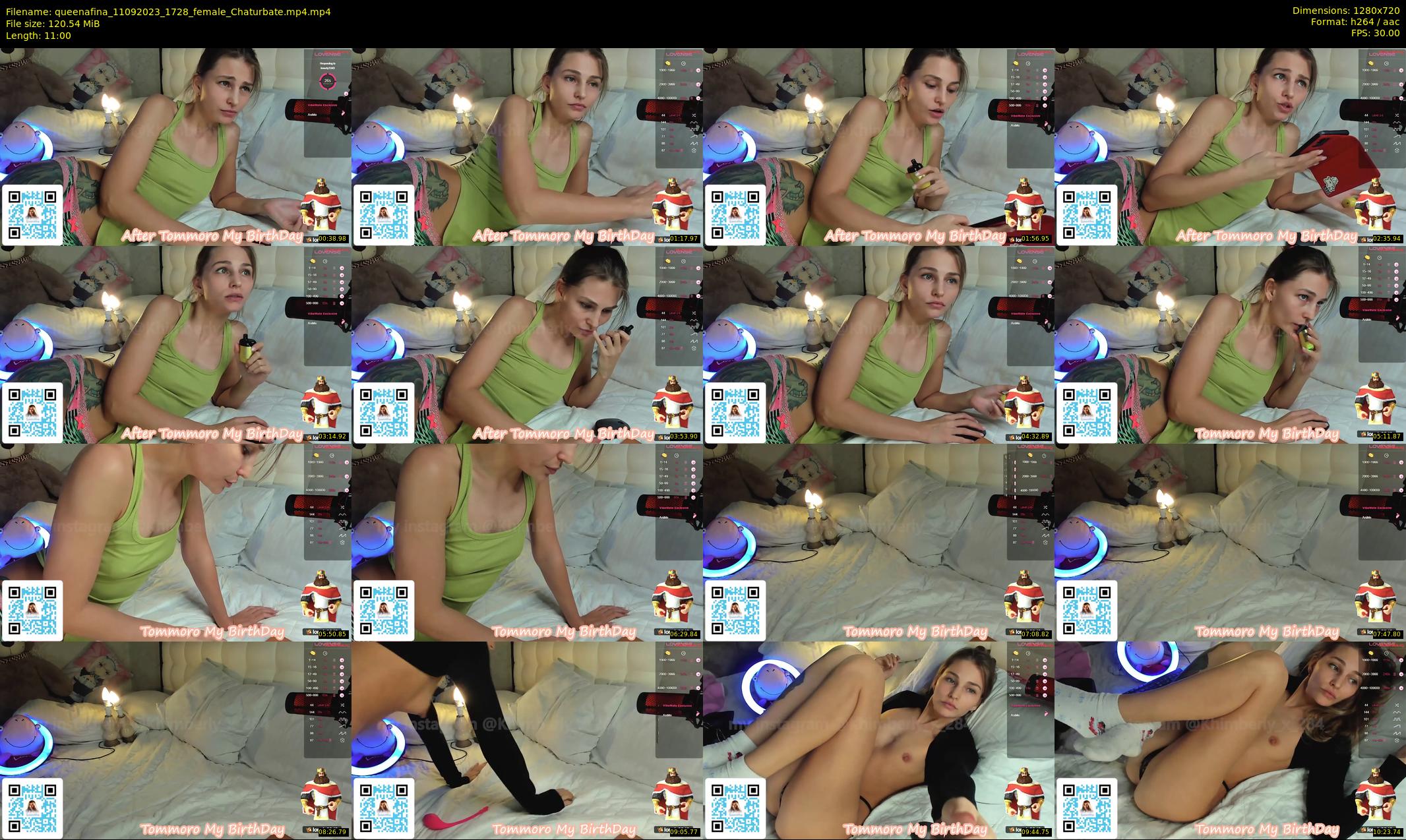 queenafina — 11 minute Chaturbate female cam show recording, 720p, Sep 11, 2023