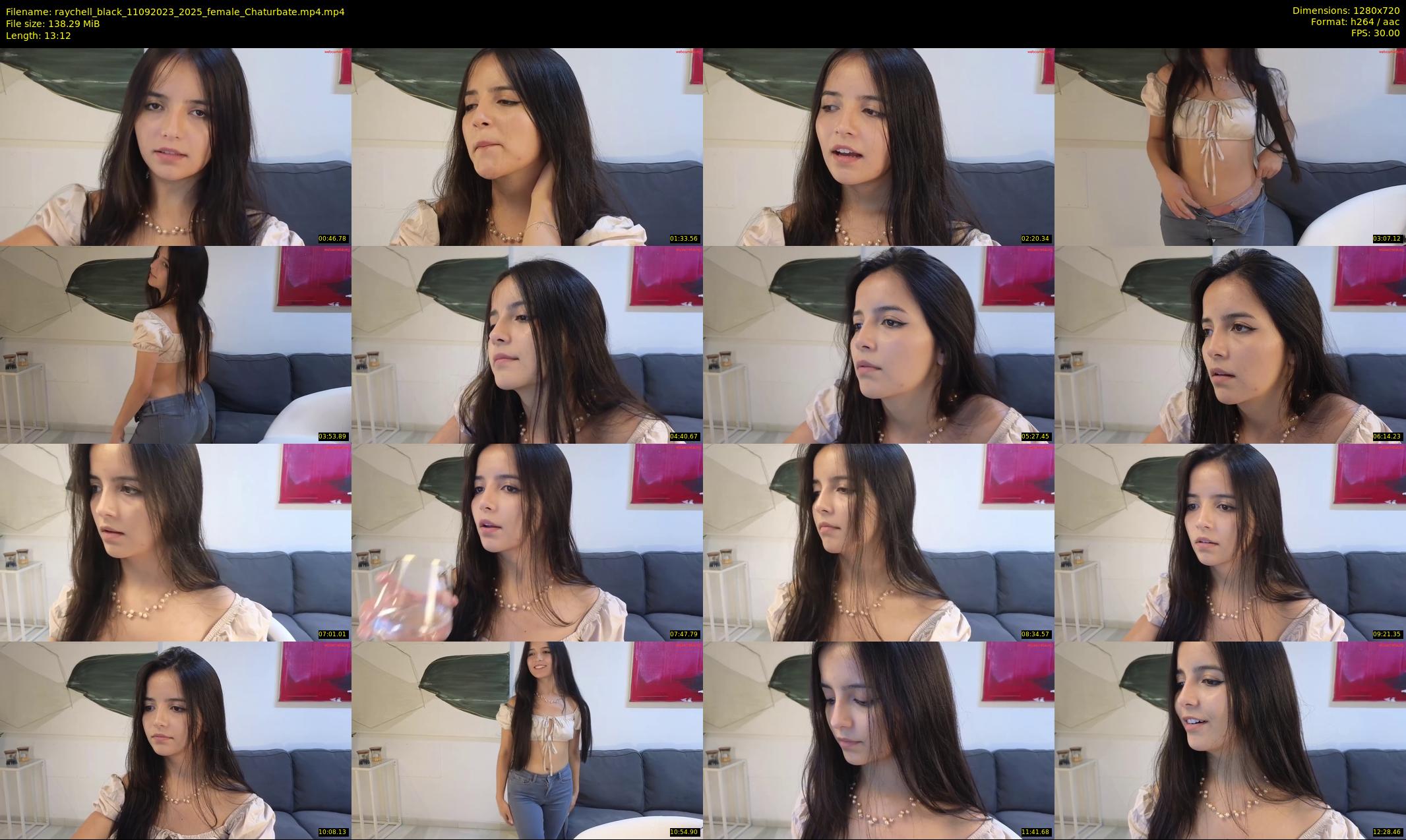 raychell_black — 14 minute Chaturbate female cam show recording, 720p, Sep 11, 2023