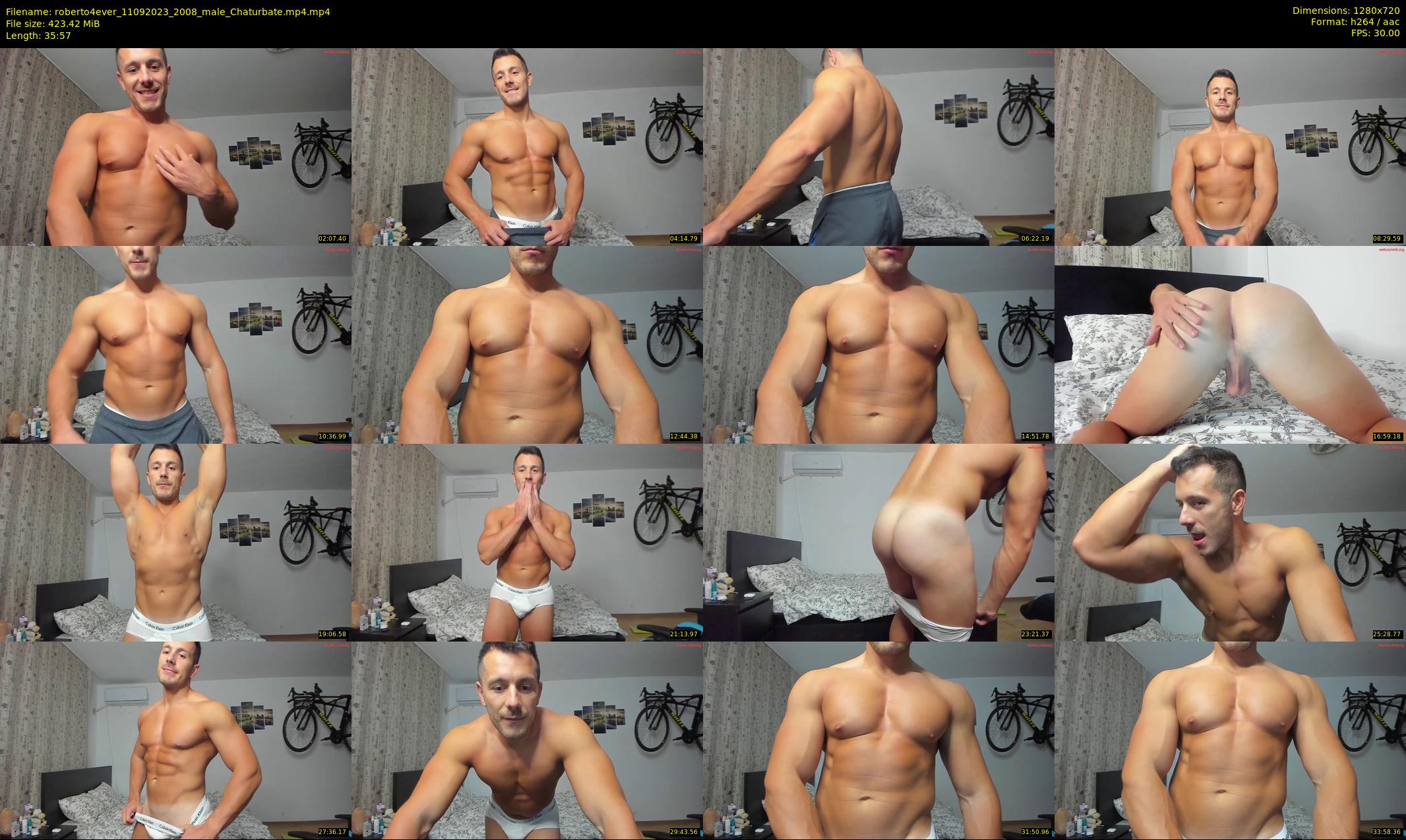 roberto4ever — 36 minute Chaturbate male cam show recording, 720p, Sep 11, 2023