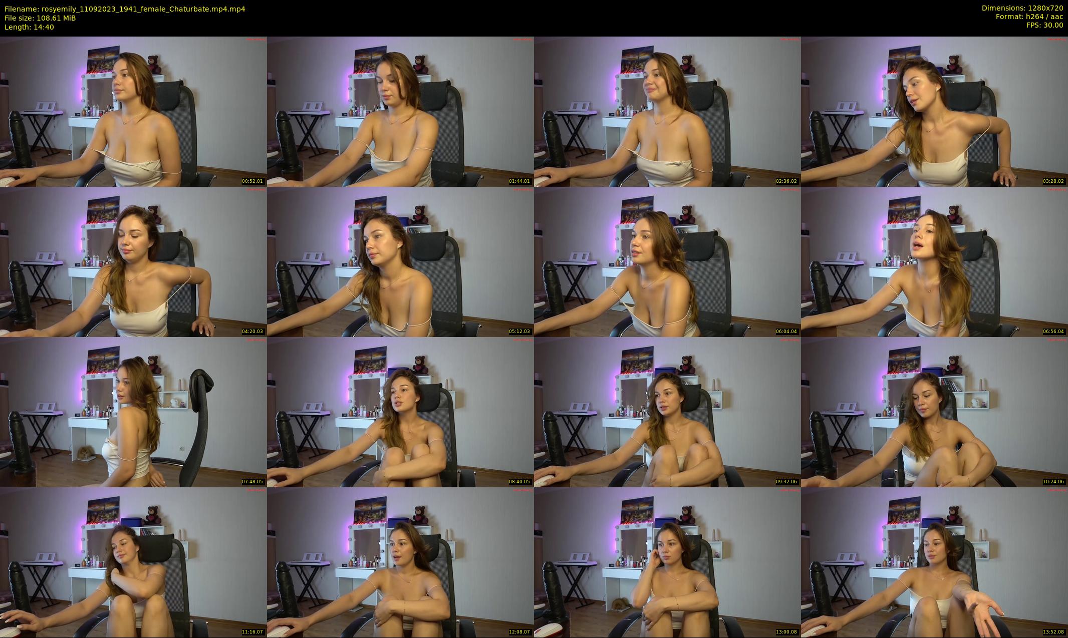 rosyemily — 15 minute Chaturbate female cam show recording, 720p, Sep 11, 2023