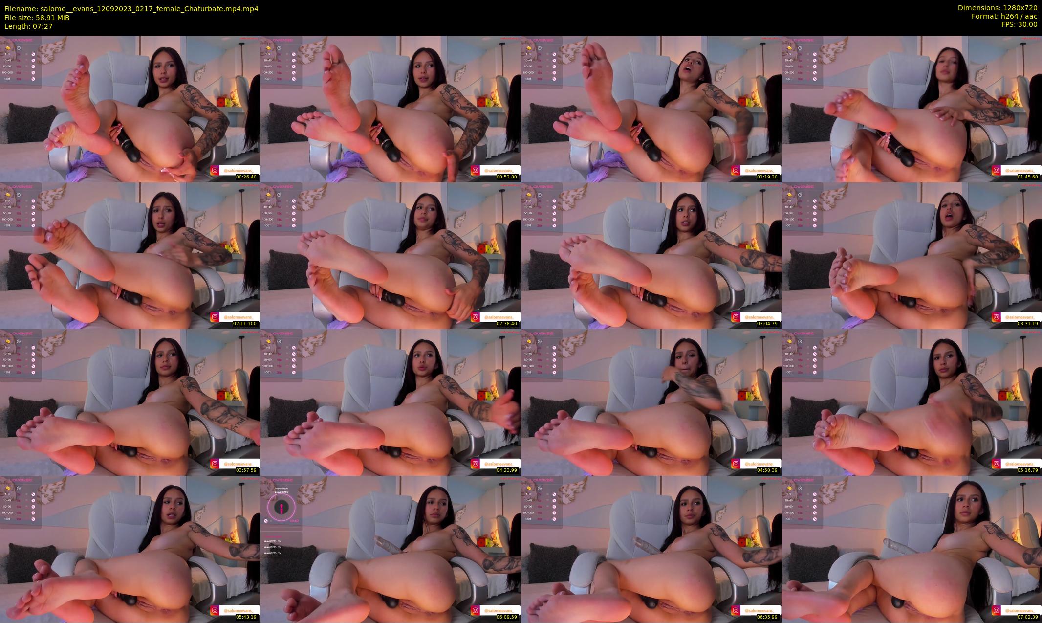 salome__evans — 8 minute Chaturbate female cam show recording, 720p, Sep 12, 2023