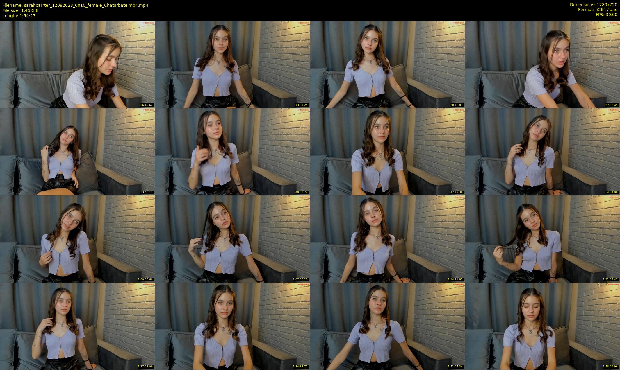 sarahcarrter — 115 minute Chaturbate female cam show recording, 720p, Sep 12, 2023