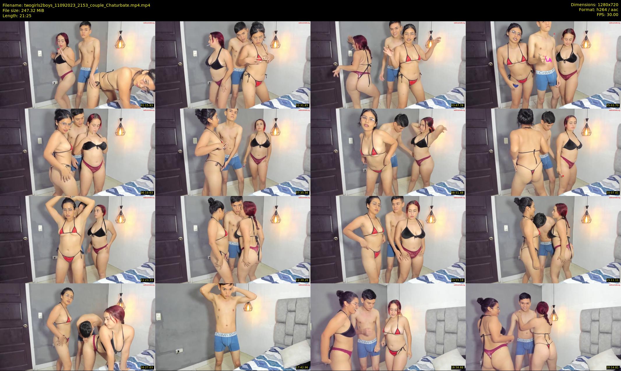 twogirls2boys — 22 minute Chaturbate couple cam show recording, 720p, Sep 11, 2023