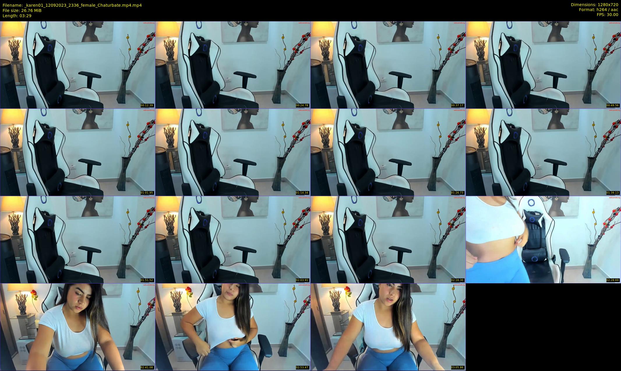 _karen01 — 4 minute Chaturbate female cam show recording, 720p, Sep 12, 2023
