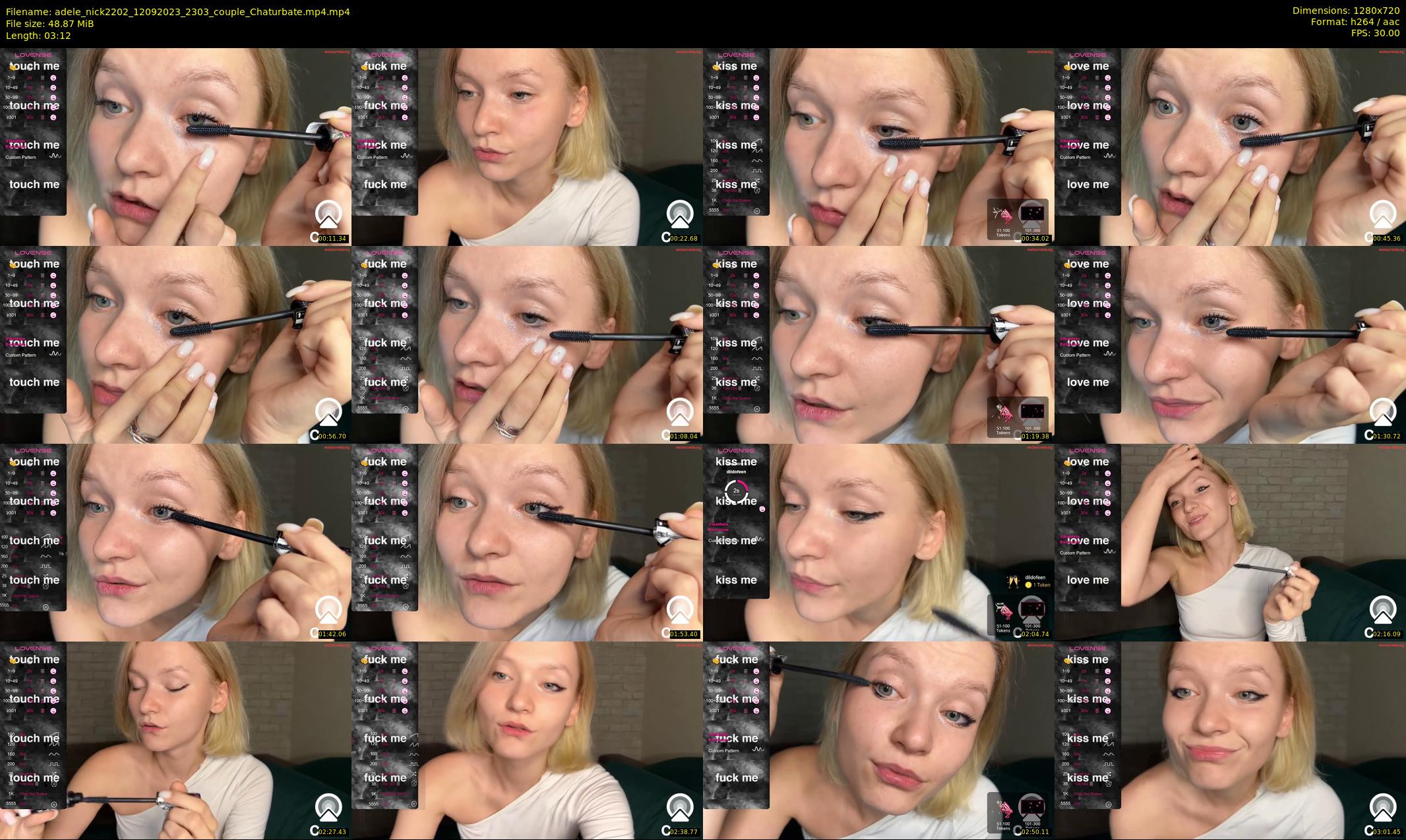 adele_nick2202 — 4 minute Chaturbate couple cam show recording, 720p, Sep 12, 2023