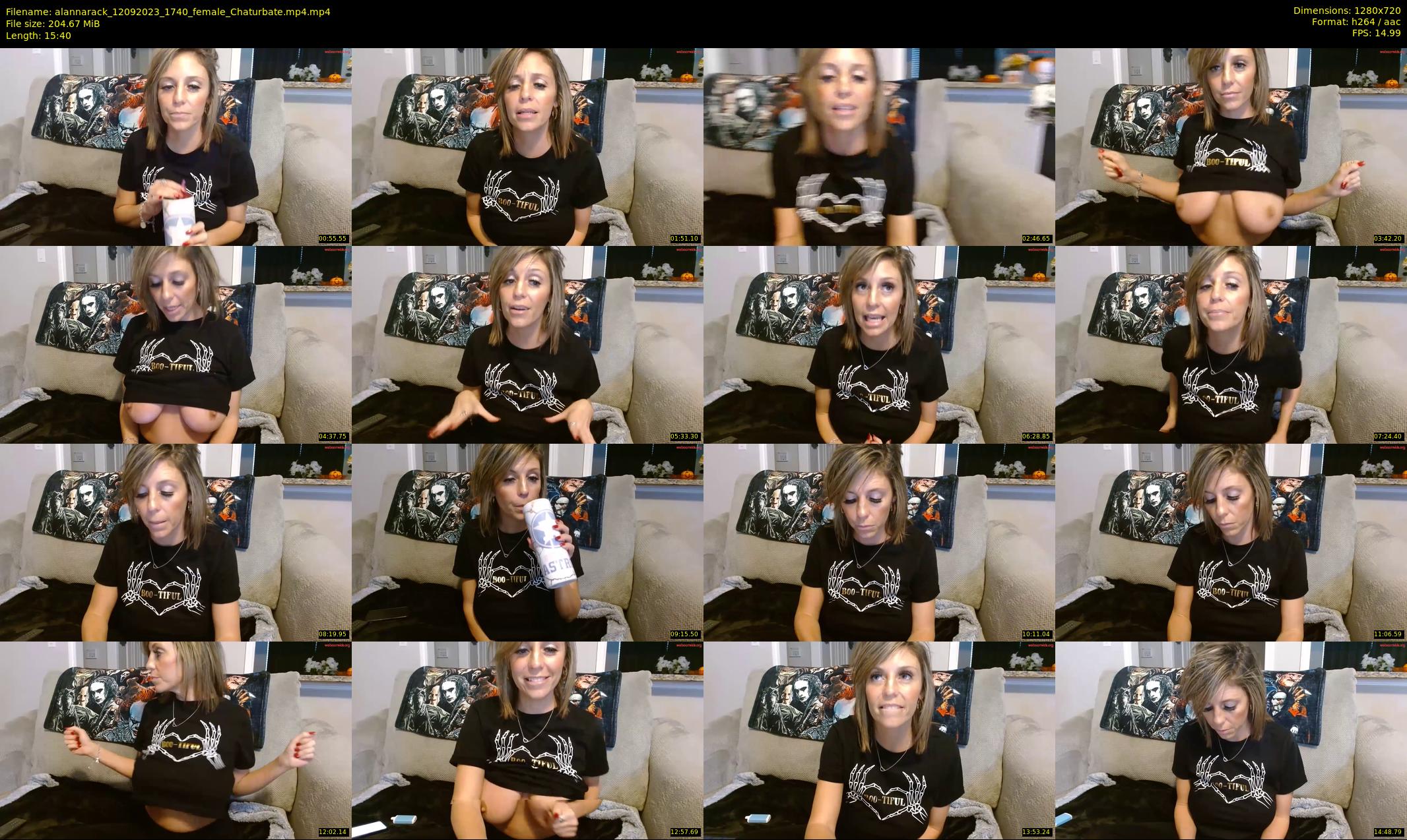 alannarack — 16 minute Chaturbate female cam show recording, 720p, Sep 12, 2023