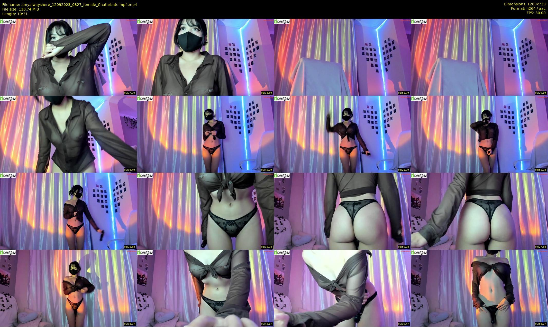 amyalwayshere — 11 minute Chaturbate female cam show recording, 720p, Sep 12, 2023