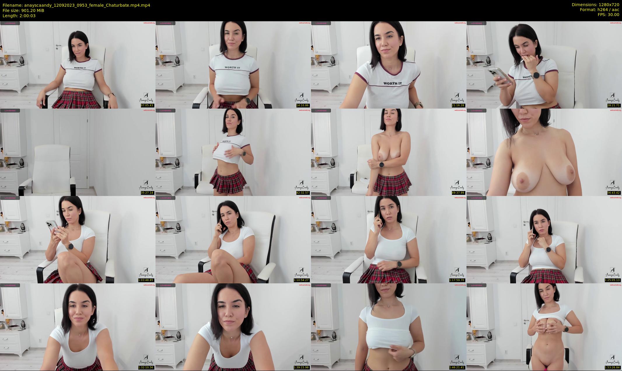 anayscaandy — 121 minute Chaturbate female cam show recording, 720p, Sep 12, 2023