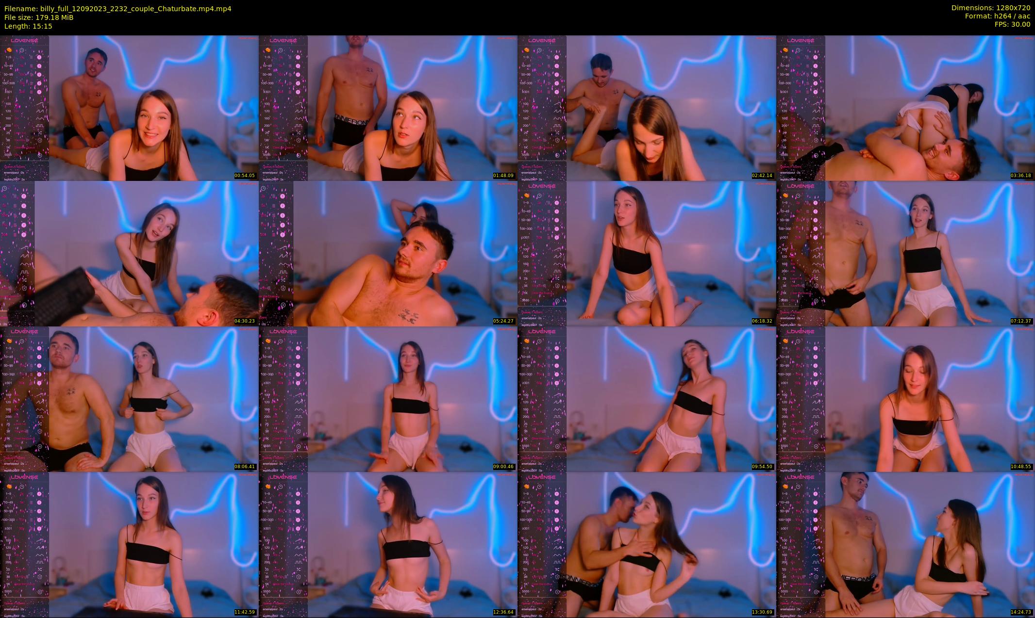 billy_full — 16 minute Chaturbate couple cam show recording, 720p, Sep 12, 2023