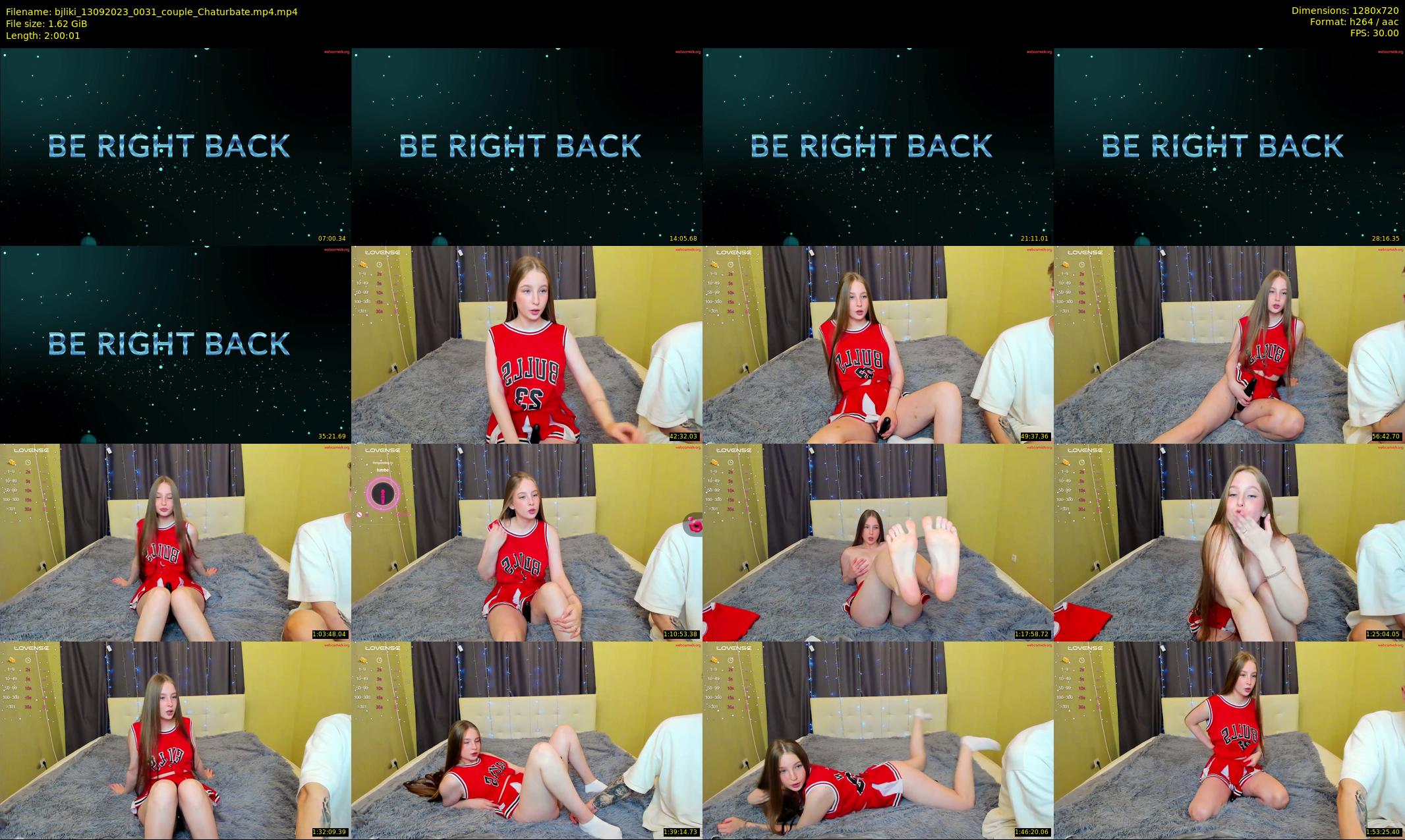 bjliki — 121 minute Chaturbate couple cam show recording, 720p, Sep 13, 2023
