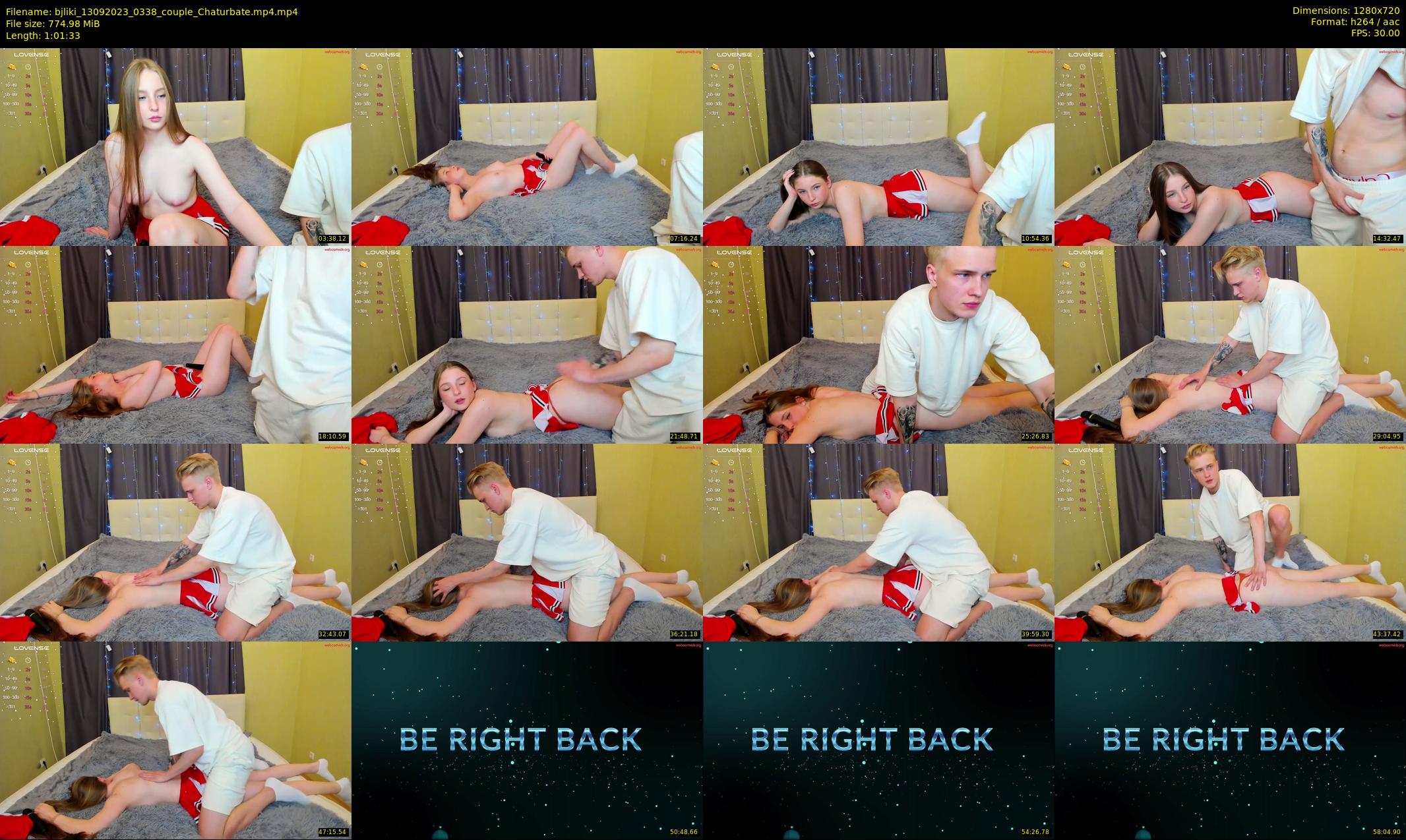 bjliki — 62 minute Chaturbate couple cam show recording, 720p, Sep 13, 2023