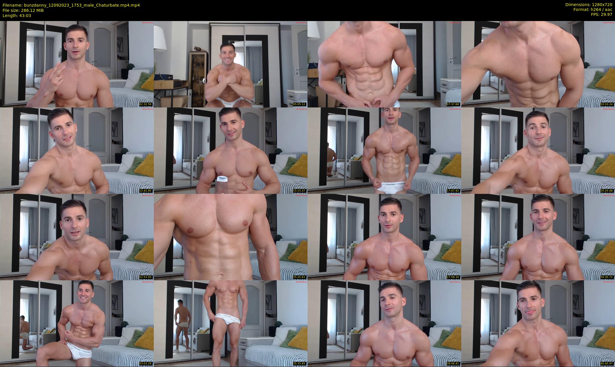 bunzdanny — 44 minute Chaturbate male cam show recording, 720p, Sep 12, 2023