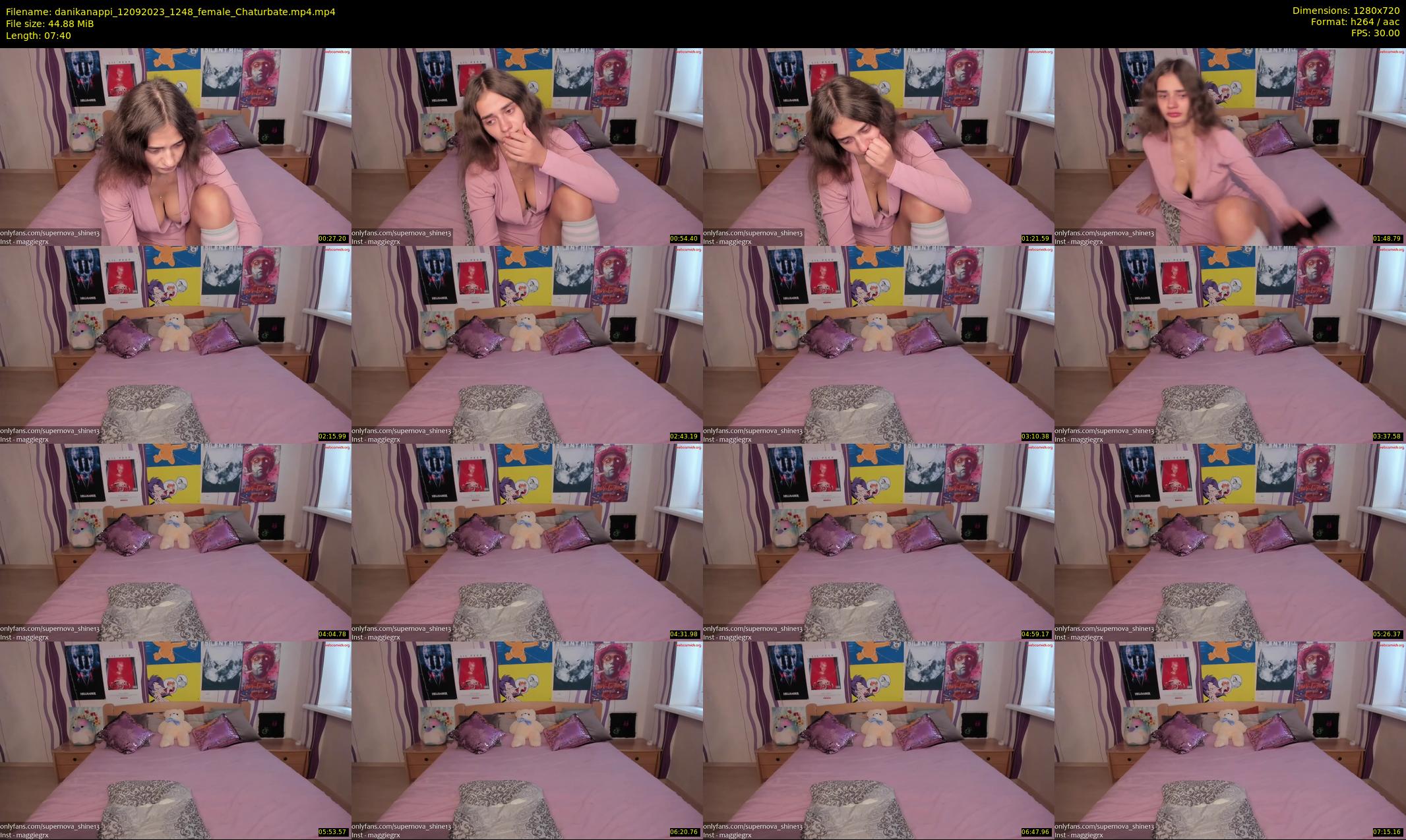 danikanappi — 8 minute Chaturbate female cam show recording, 720p, Sep 12, 2023