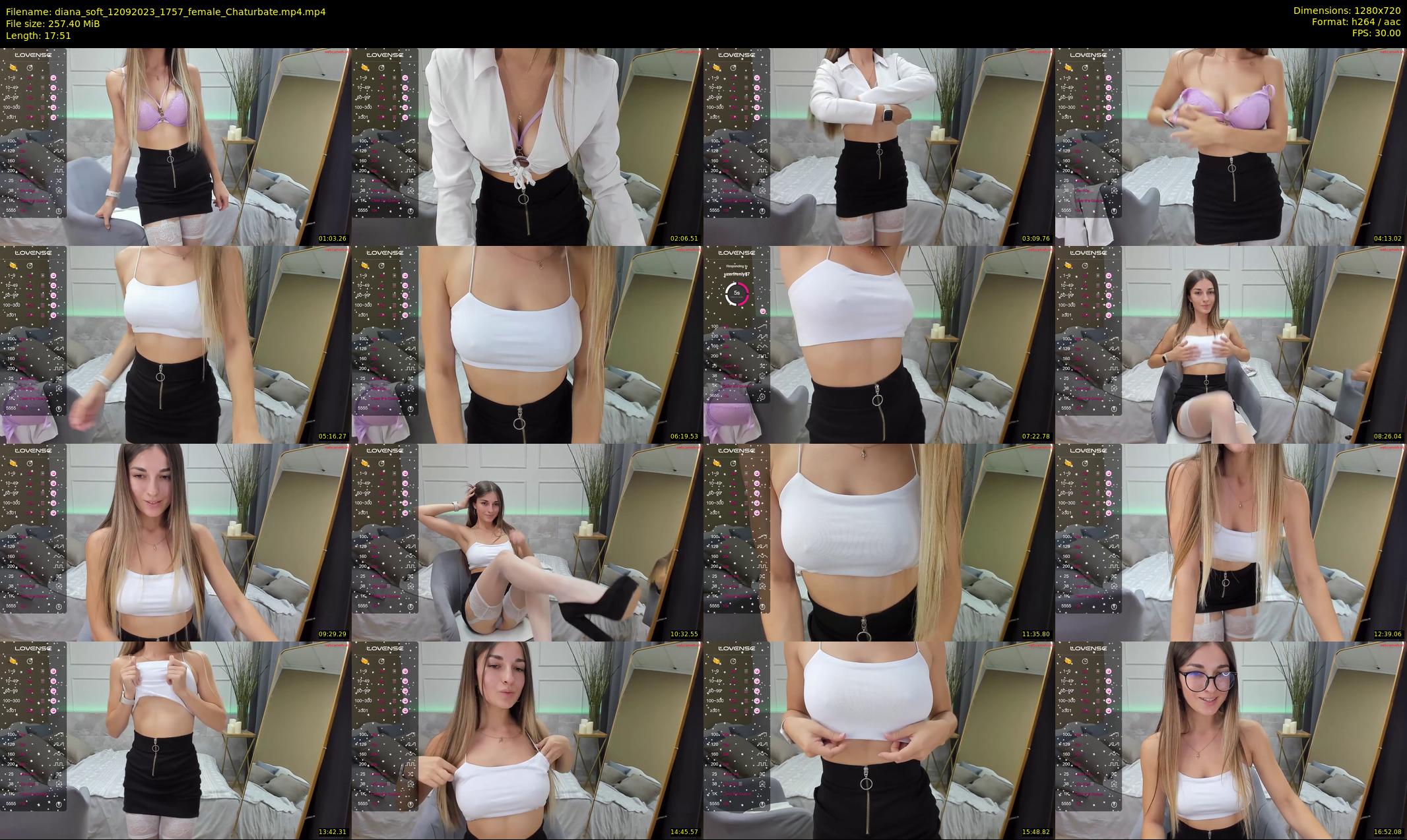 diana_soft — 18 minute Chaturbate female cam show recording, 720p, Sep 12, 2023
