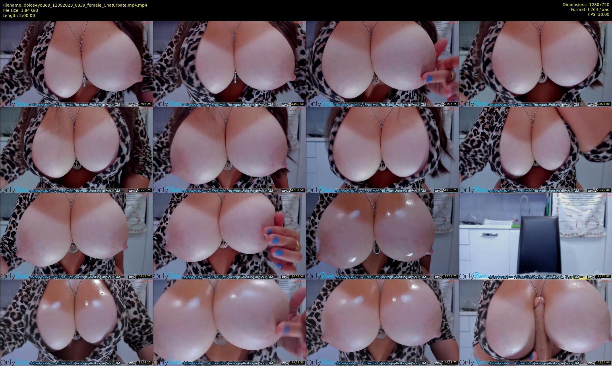 dolce4you69 — 120 minute Chaturbate female cam show recording, 720p, Sep 12, 2023