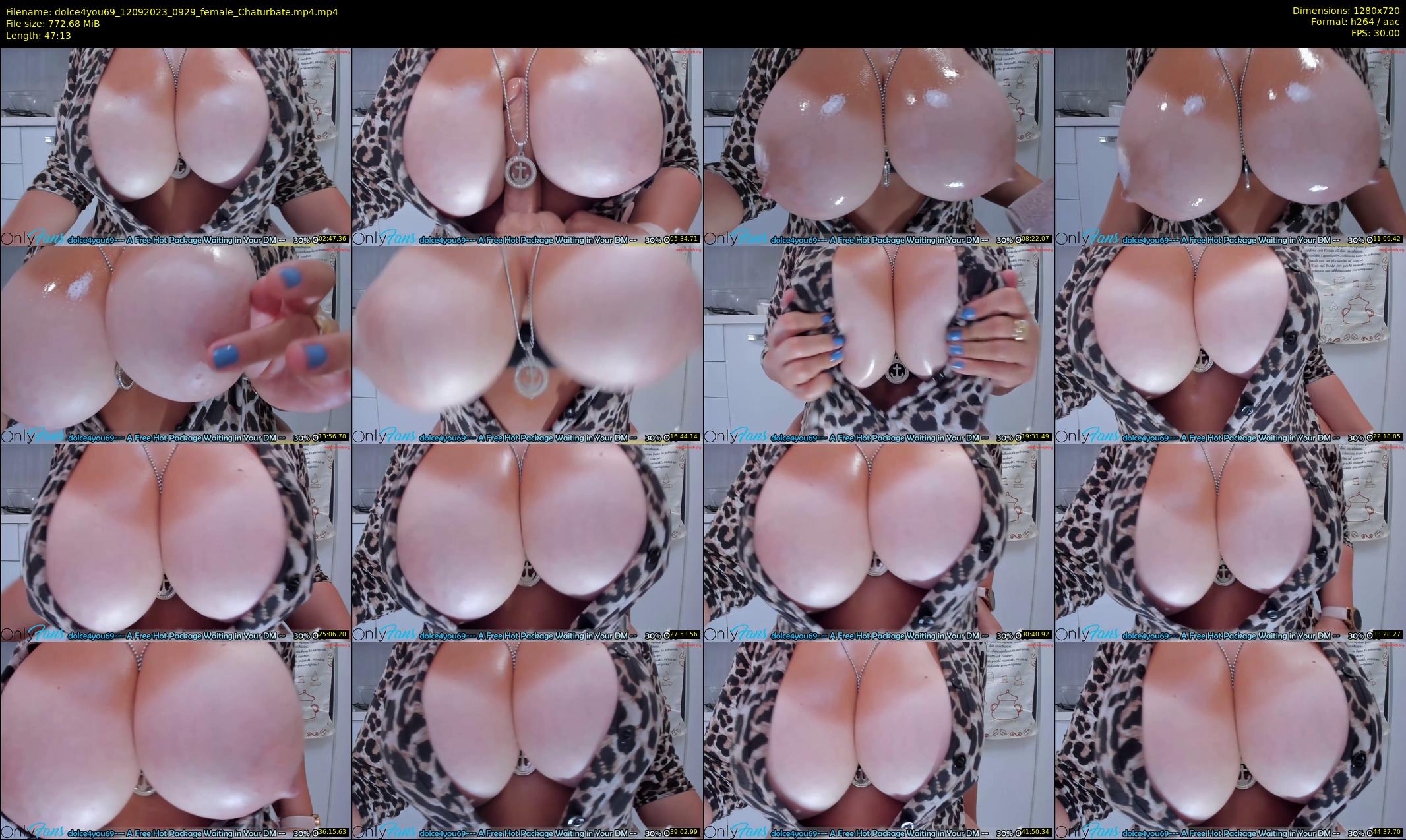 dolce4you69 — 48 minute Chaturbate female cam show recording, 720p, Sep 12, 2023