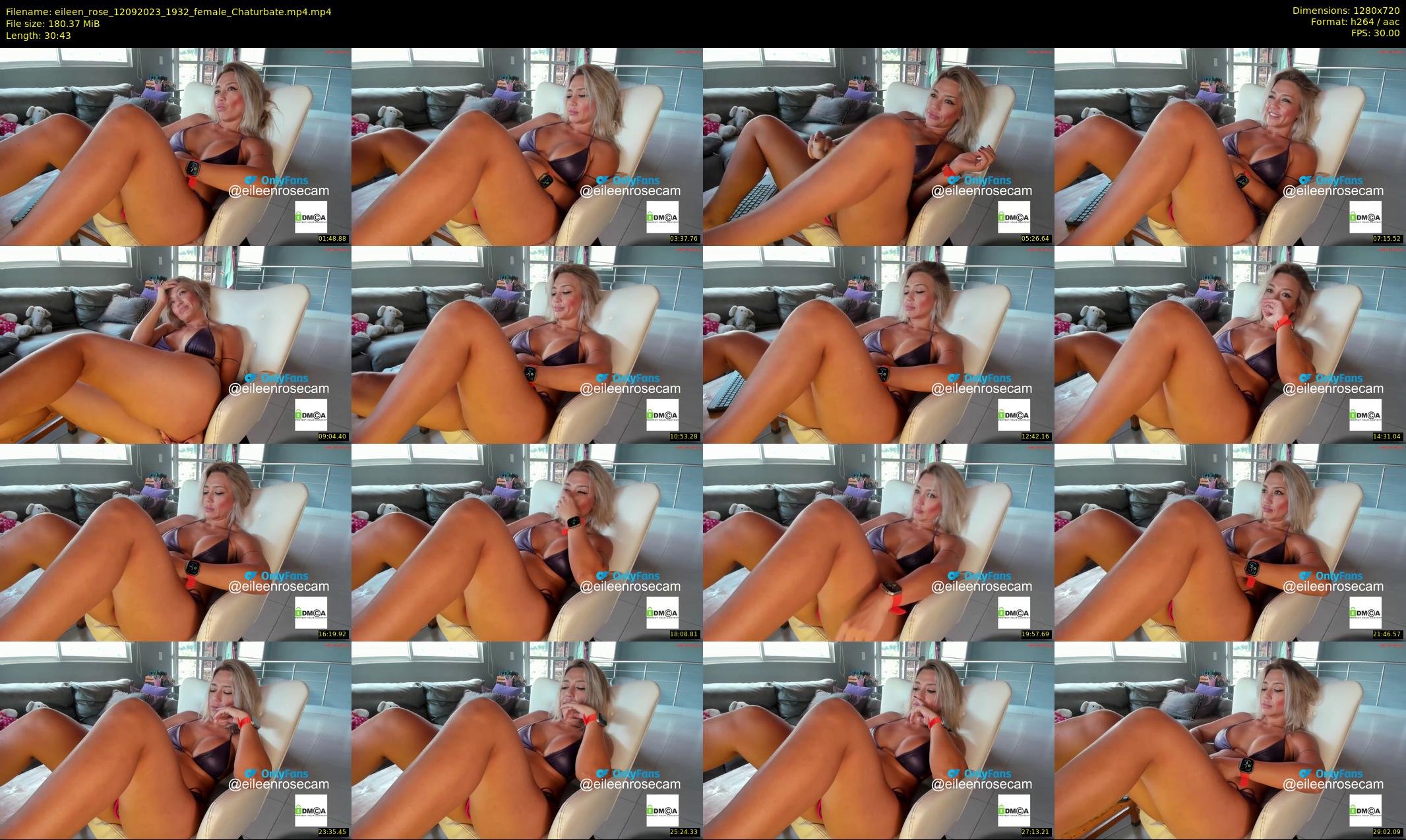 eileen_rose — 31 minute Chaturbate female cam show recording, 720p, Sep 12, 2023