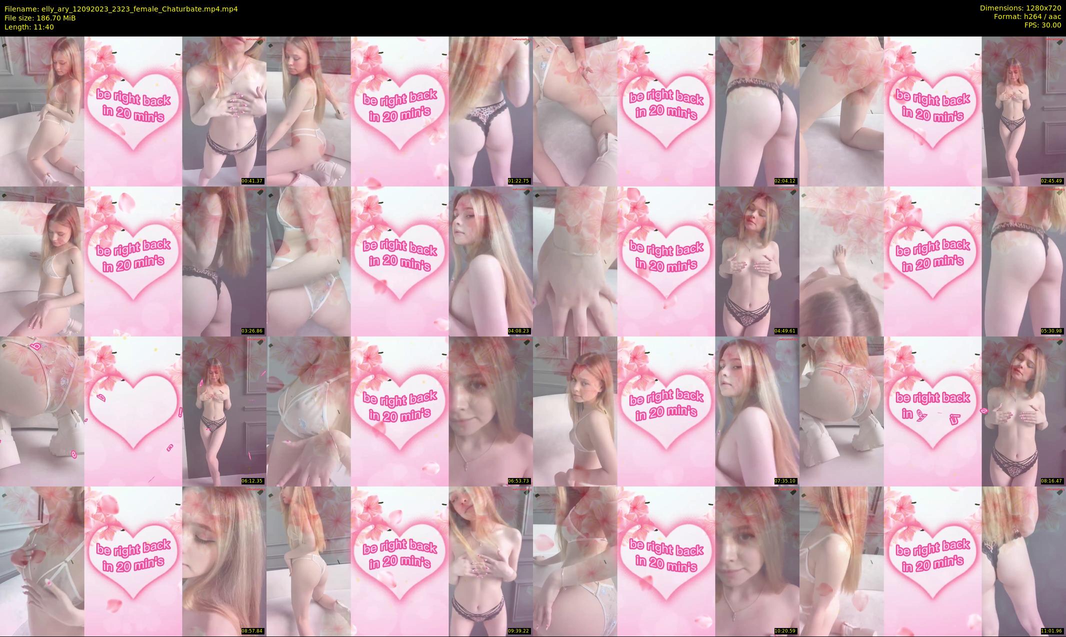 elly_ary — 12 minute Chaturbate female cam show recording, 720p, Sep 12, 2023