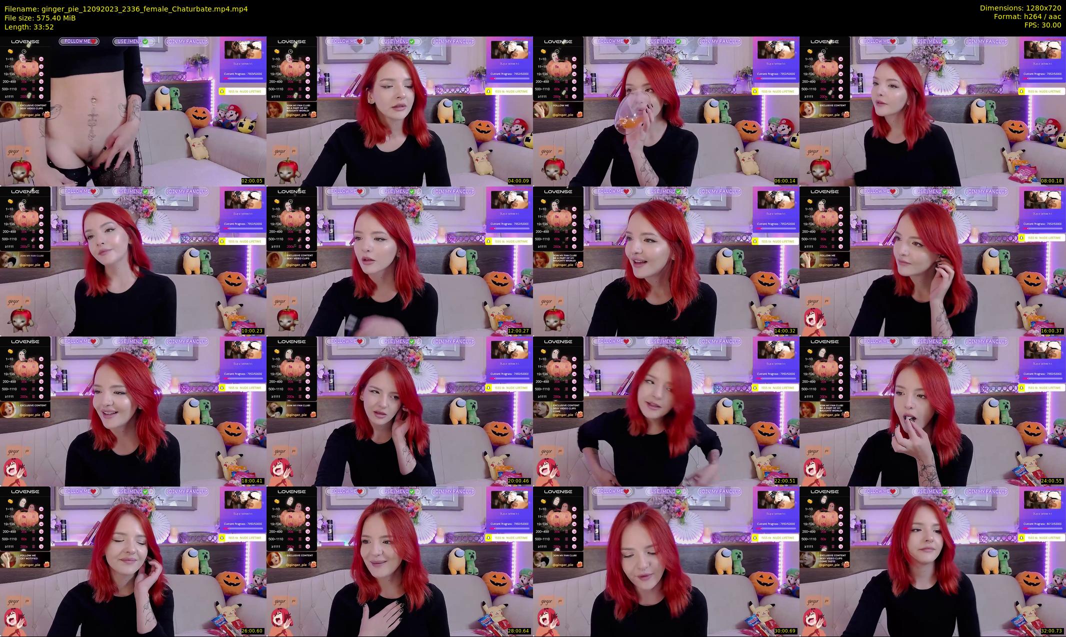ginger_pie — 34 minute Chaturbate female cam show recording, 720p, Sep 12, 2023
