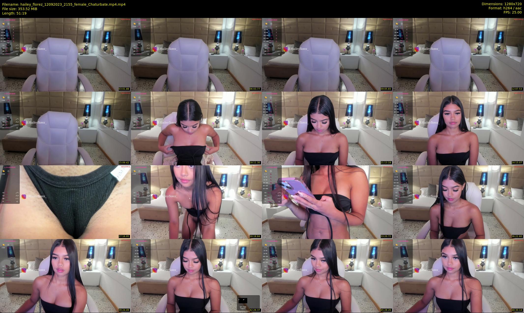 hailey_florez — 52 minute Chaturbate female cam show recording, 720p, Sep 12, 2023