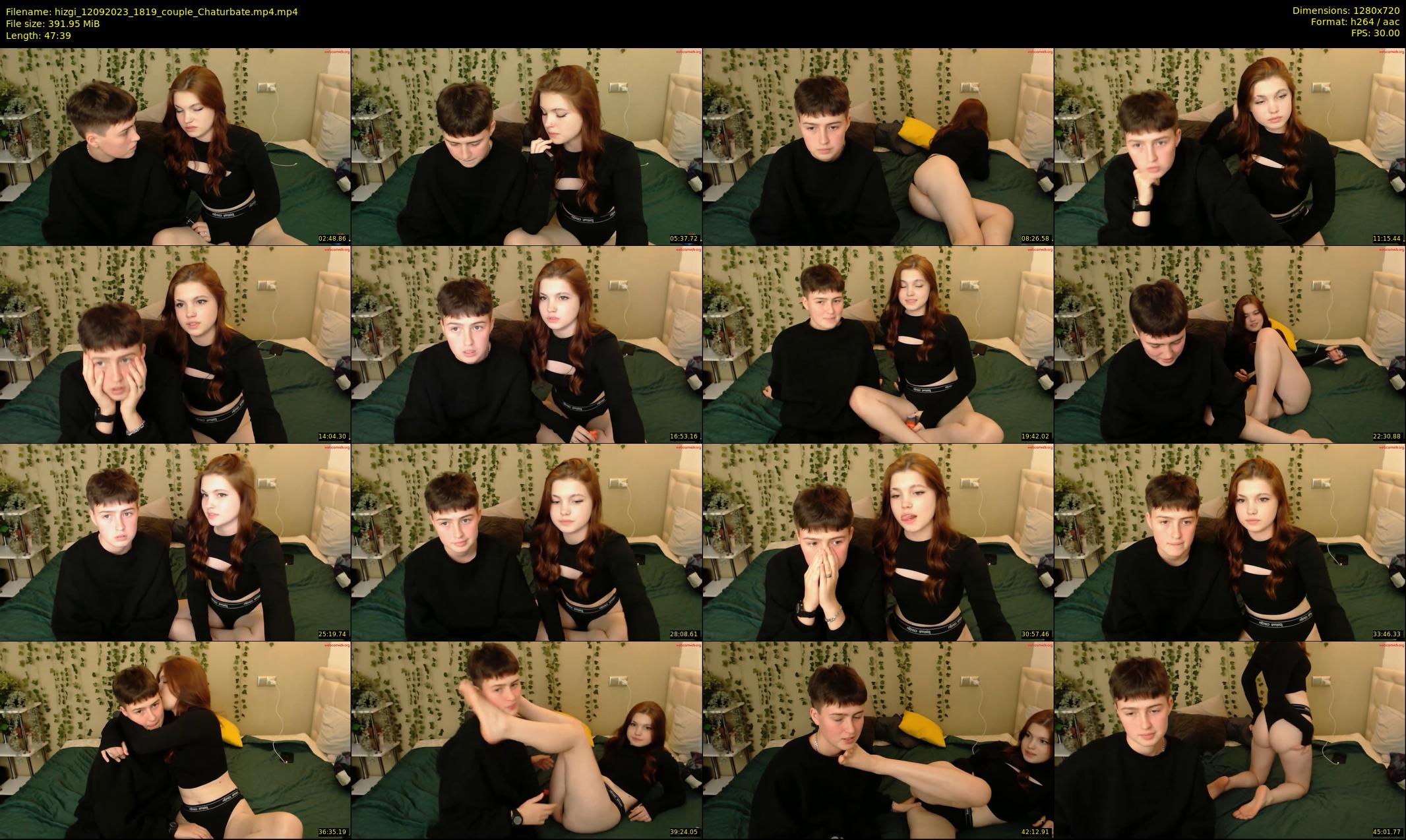 hizgi — 48 minute Chaturbate couple cam show recording, 720p, Sep 12, 2023