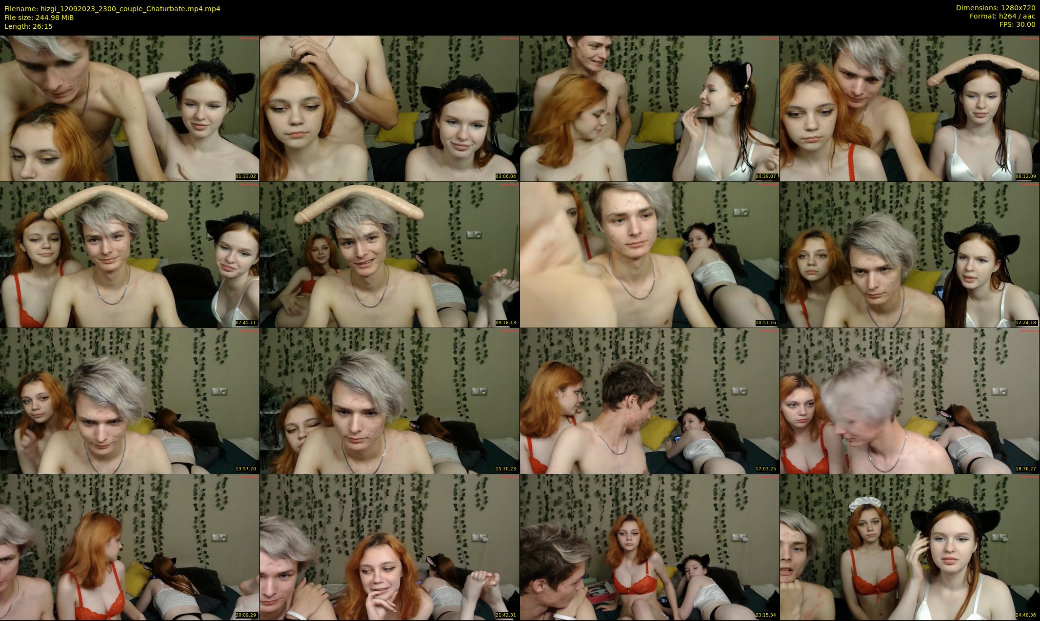 hizgi — 27 minute Chaturbate couple cam show recording, 720p, Sep 12, 2023