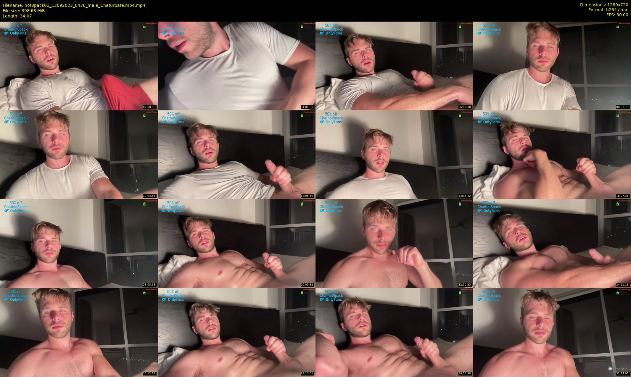 hot8pack01 — 35 minute Chaturbate male cam show recording, 720p, Sep 13, 2023