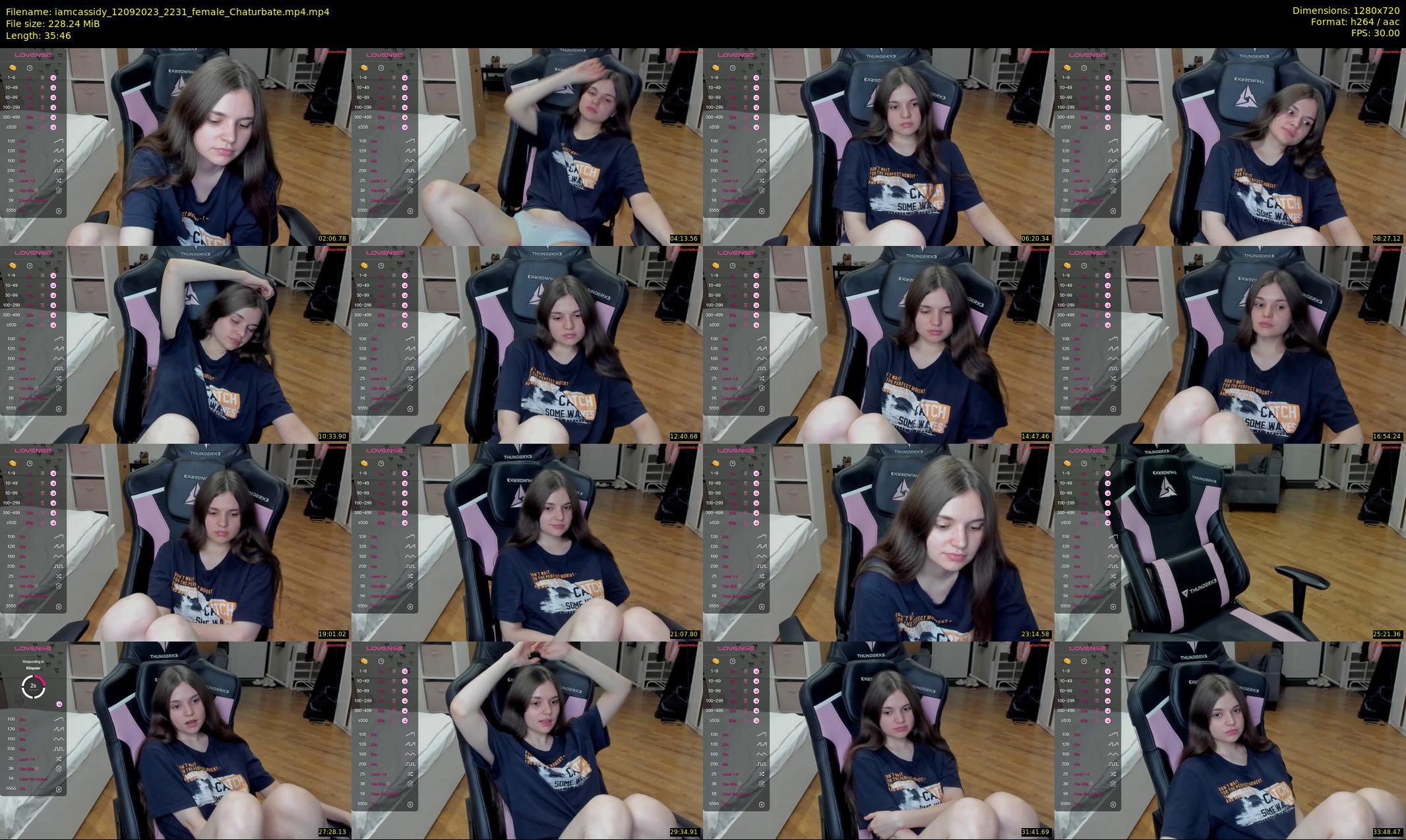 iamcassidy — 36 minute Chaturbate female cam show recording, 720p, Sep 12, 2023