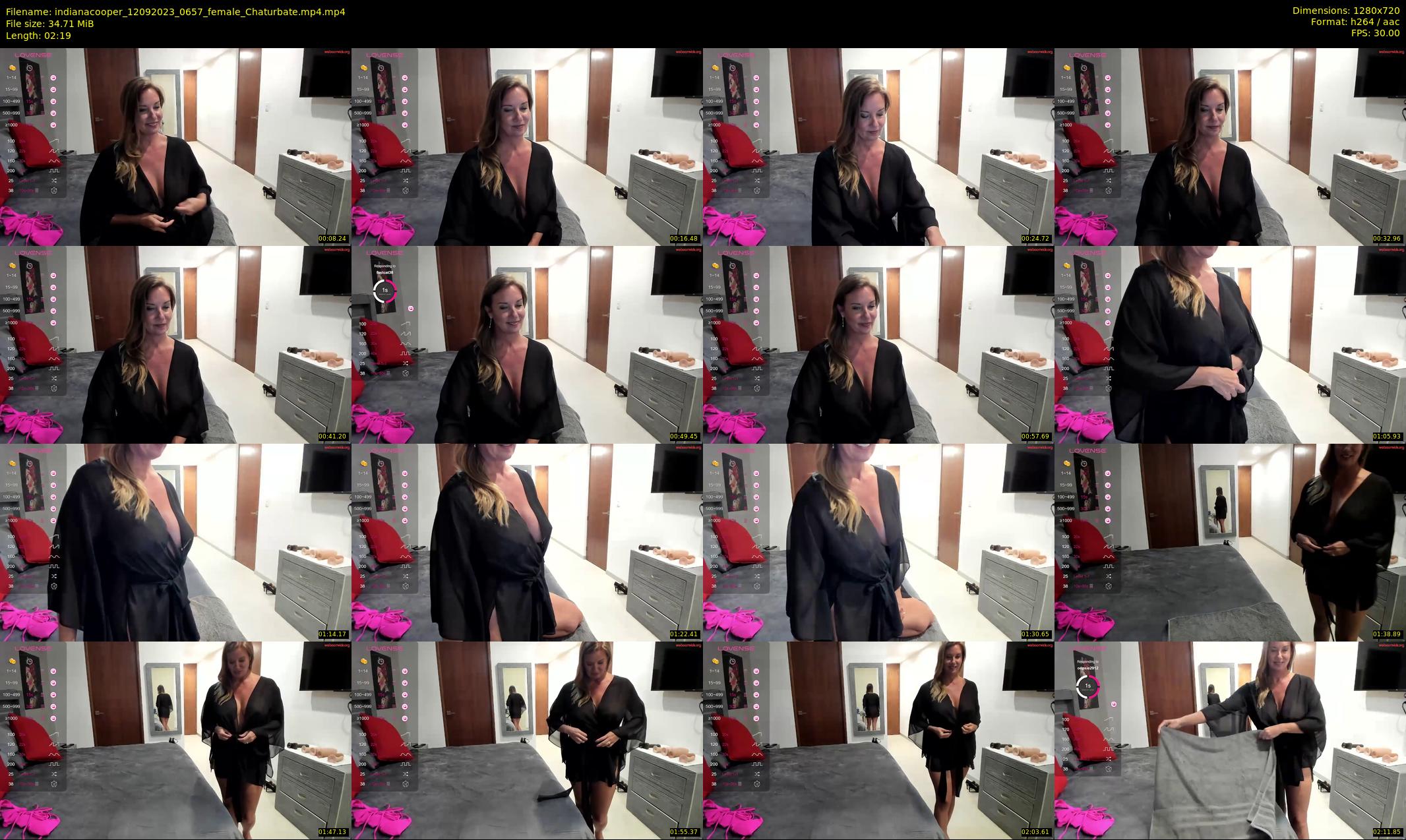 indianacooper — 3 minute Chaturbate female cam show recording, 720p, Sep 12, 2023