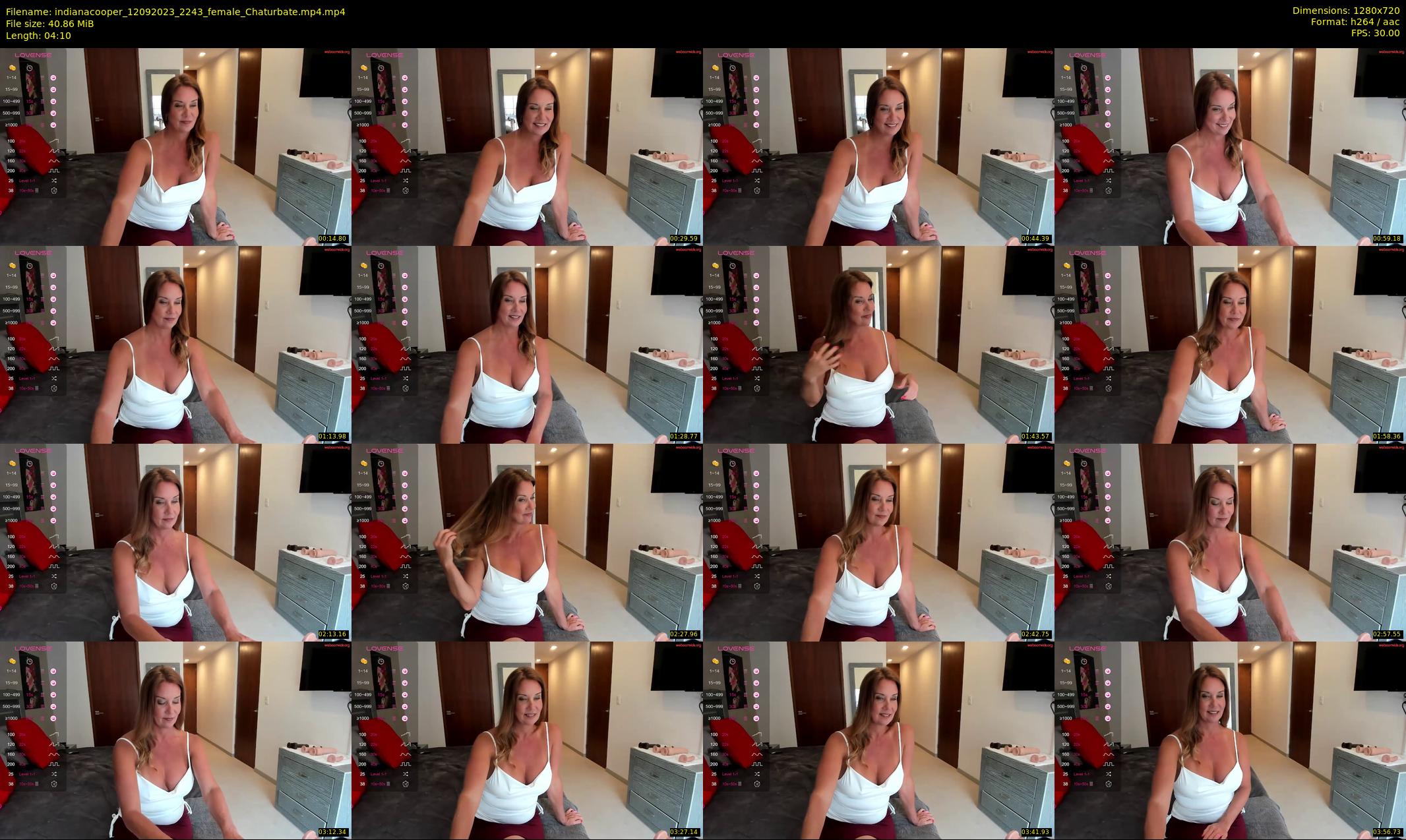indianacooper — 5 minute Chaturbate female cam show recording, 720p, Sep 12, 2023