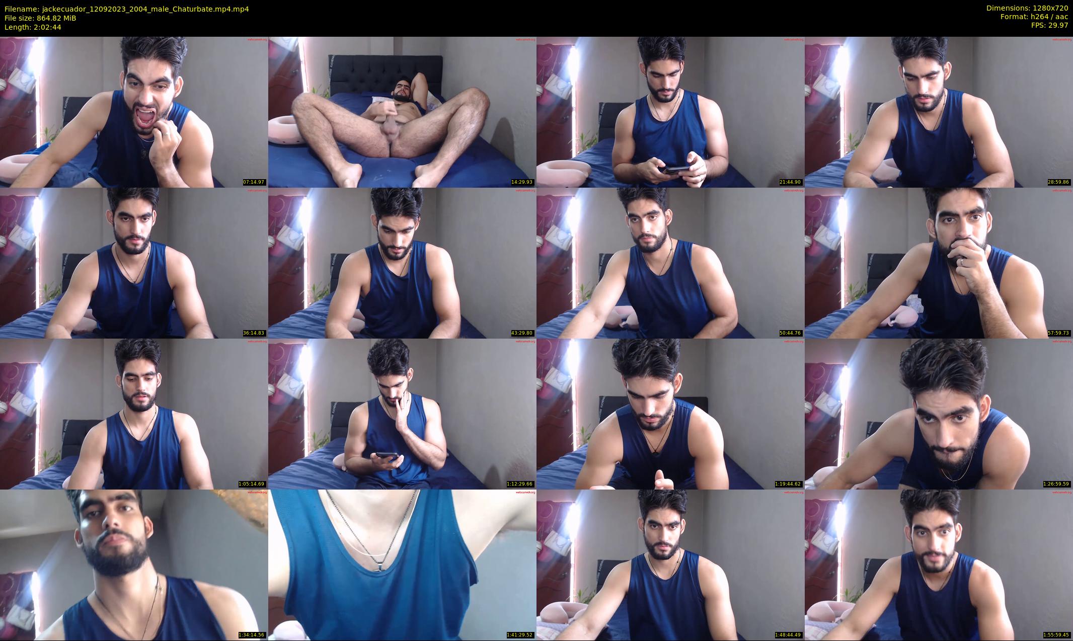 jackecuador — 123 minute Chaturbate male cam show recording, 720p, Sep 12, 2023