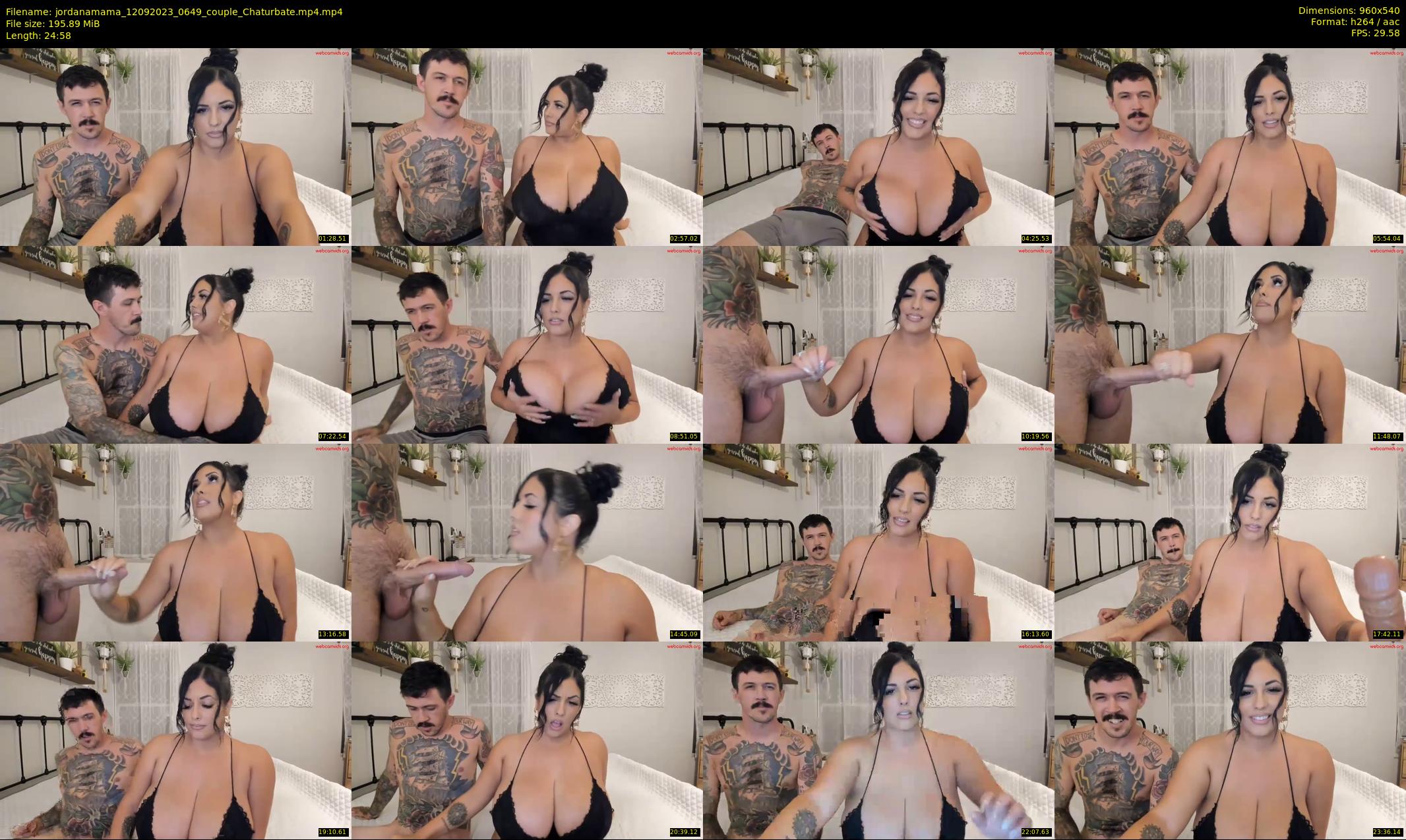 jordanamama — 25 minute Chaturbate couple cam show recording, 480p, Sep 12, 2023