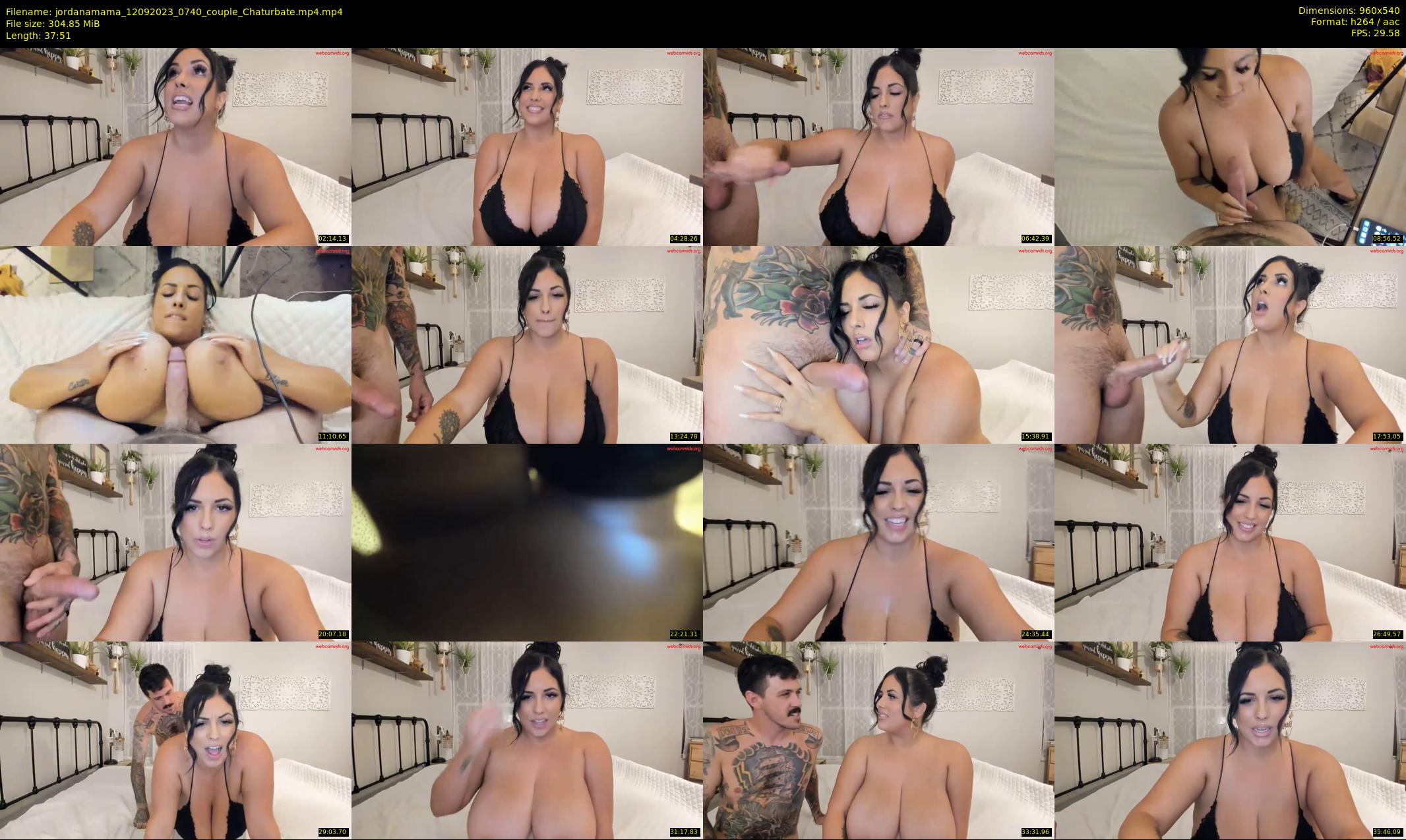 jordanamama — 38 minute Chaturbate couple cam show recording, 480p, Sep 12, 2023